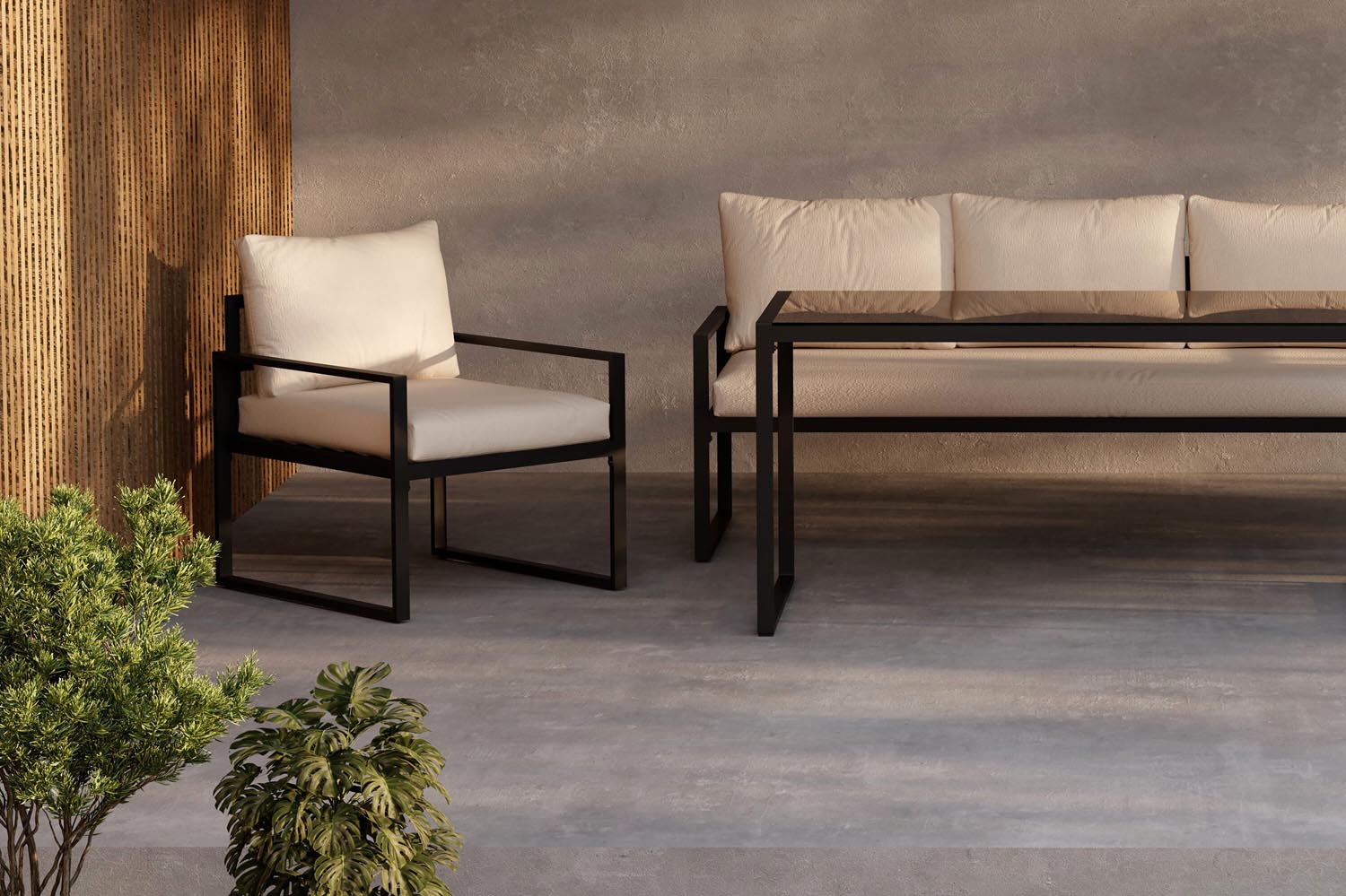 Entdecken Sie das Catania Sofa Set von Venture Home – eine harmonische Kombination aus modernem Design und unvergleichlichem Komfort für Ihren Außenbereich. Ideal für stilvolle Entspannung im Garten oder auf der Terrasse.