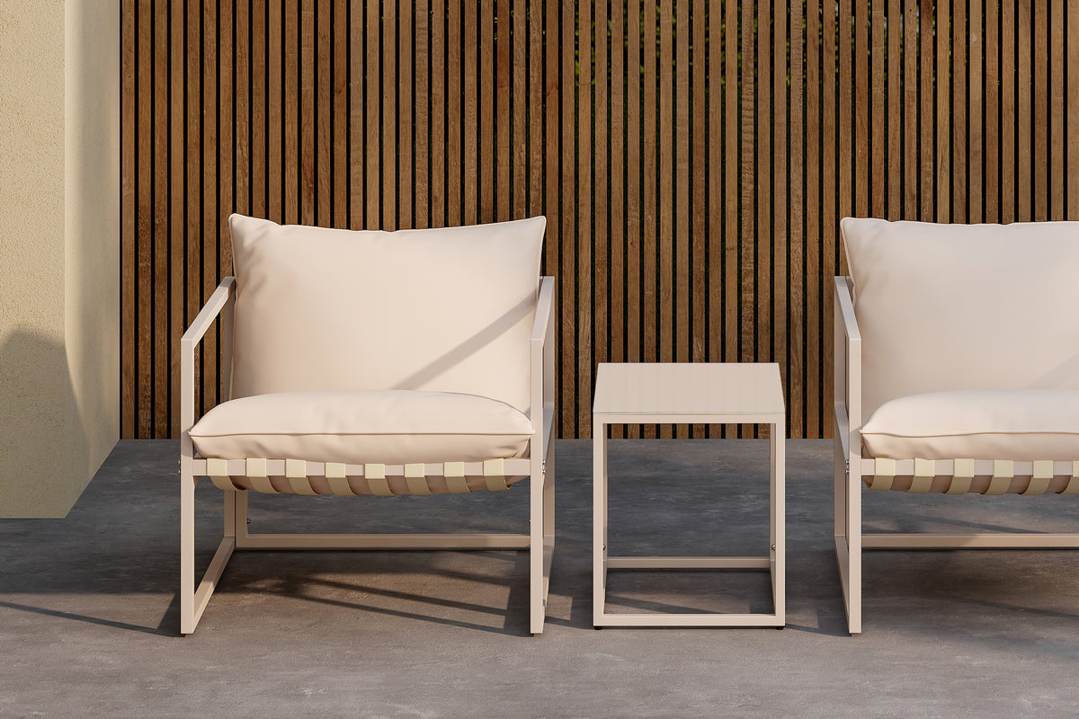 Messina Lounge Set in Beige präsentiert im Onlineshop von KAQTU Design AG. Loungeset ist von Venture Home