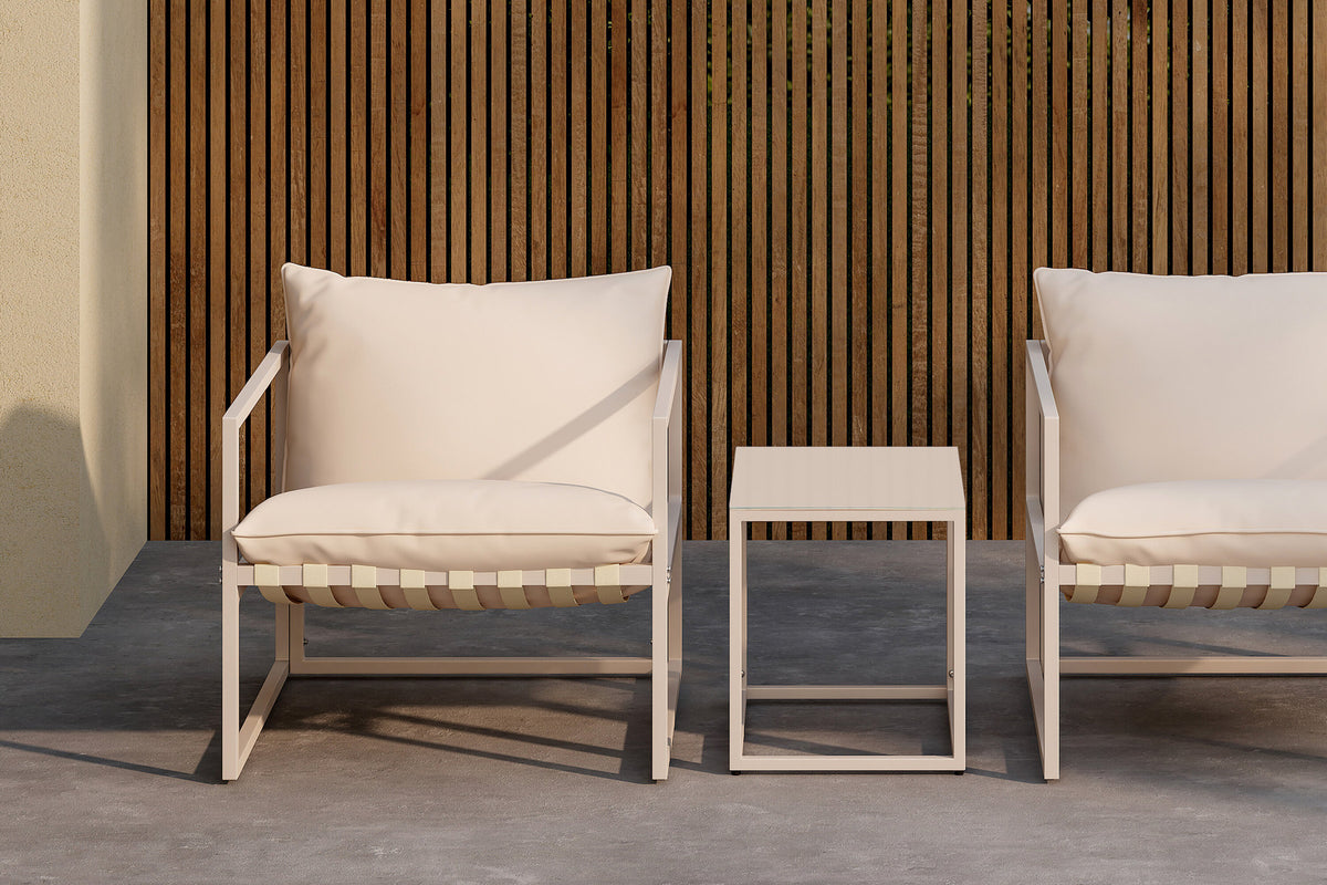 Messina Lounge Set in Beige präsentiert im Onlineshop von KAQTU Design AG. Loungeset ist von Venture Home