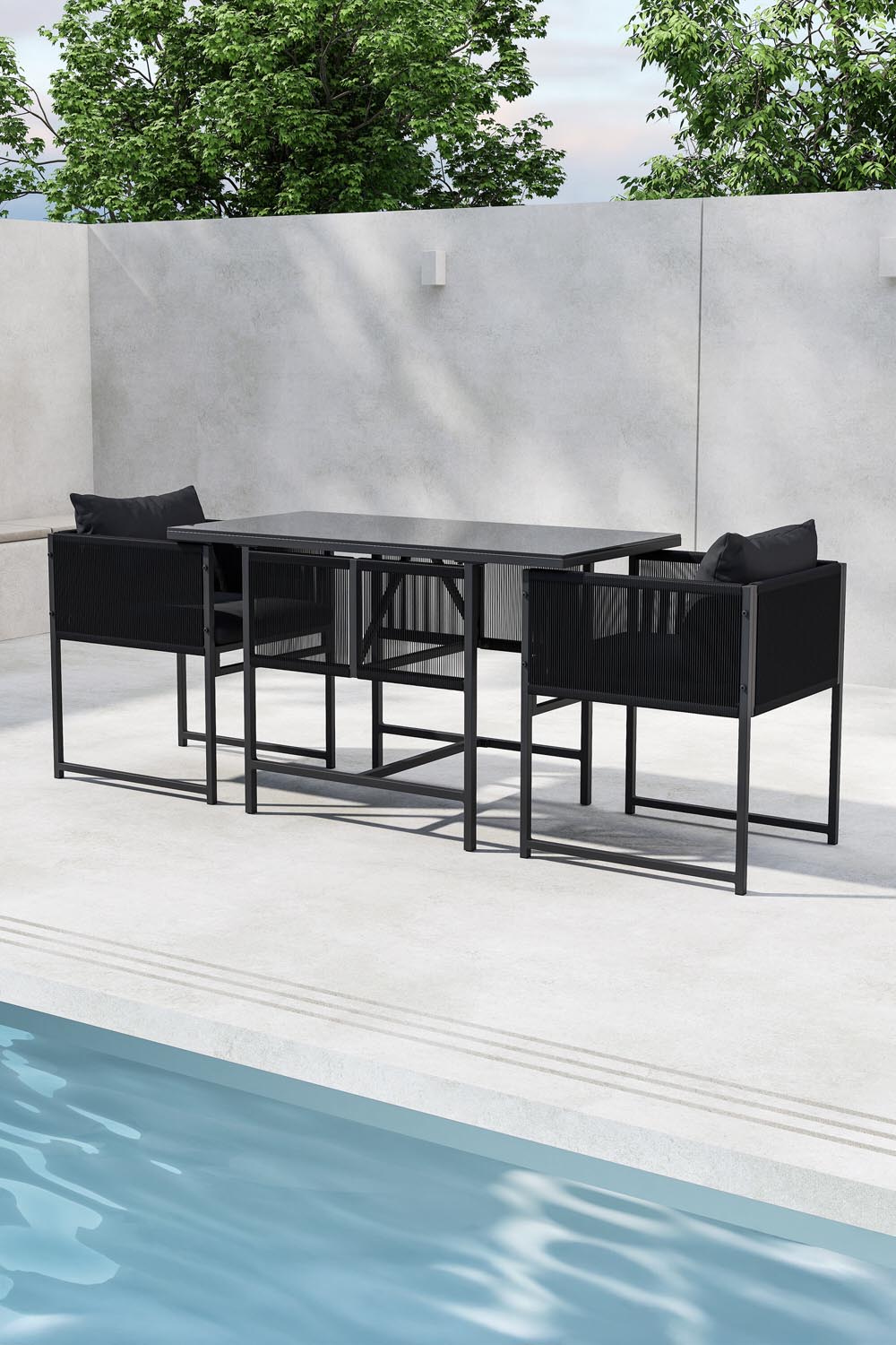 Noto Café-Set in präsentiert im Onlineshop von KAQTU Design AG. Gartentischset ist von Venture Home