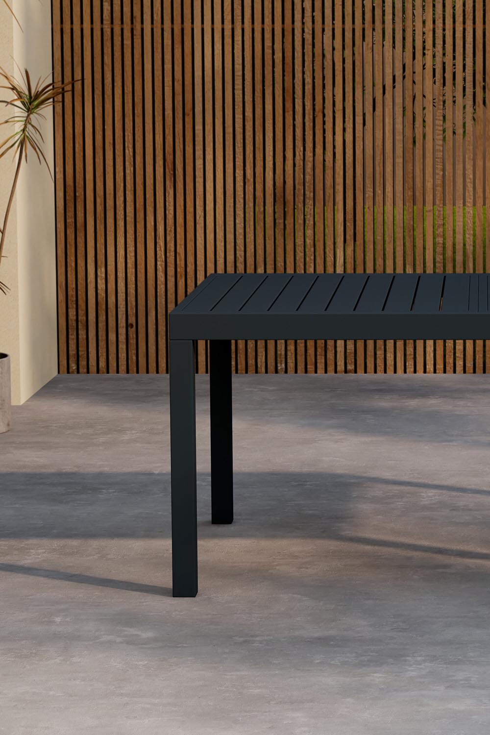Rechteckiger Gartentisch Capo in Black präsentiert im Onlineshop von KAQTU Design AG. Gartentisch ist von Venture Home