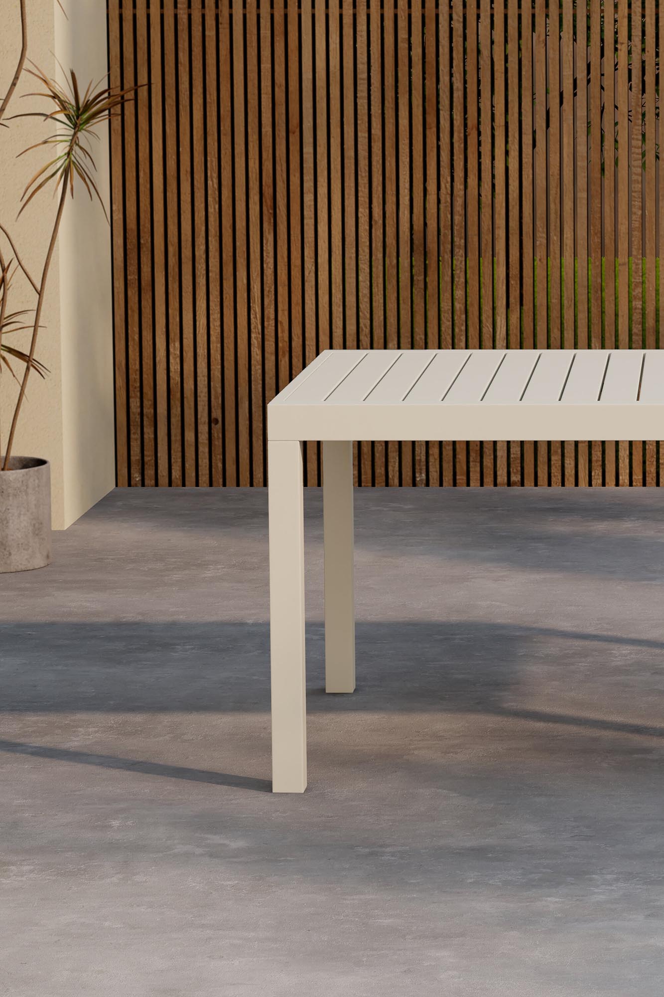 Moderner rechteckiger Gartentisch Capo von Venture Home, ideal für stilvolle Aussenbereiche und vielseitige Nutzung.