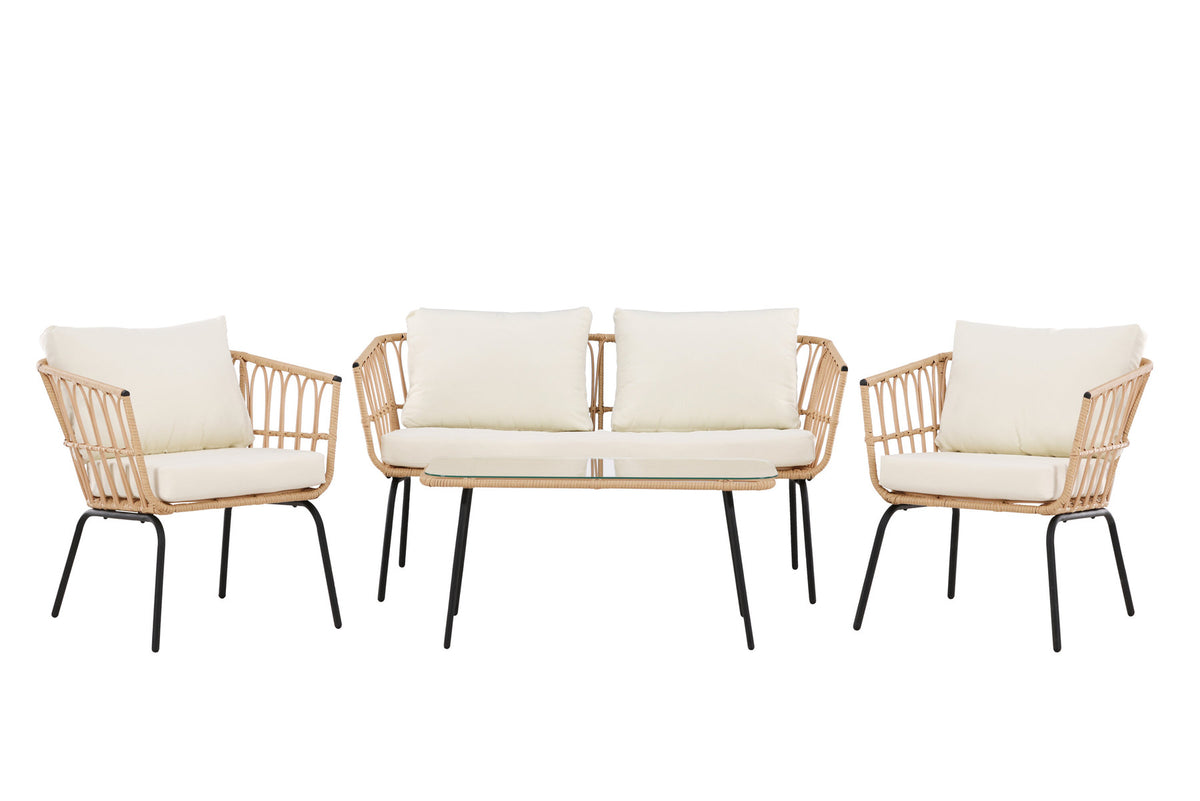 Ortigia Lounge Set in Natur präsentiert im Onlineshop von KAQTU Design AG. Loungeset ist von Venture Home