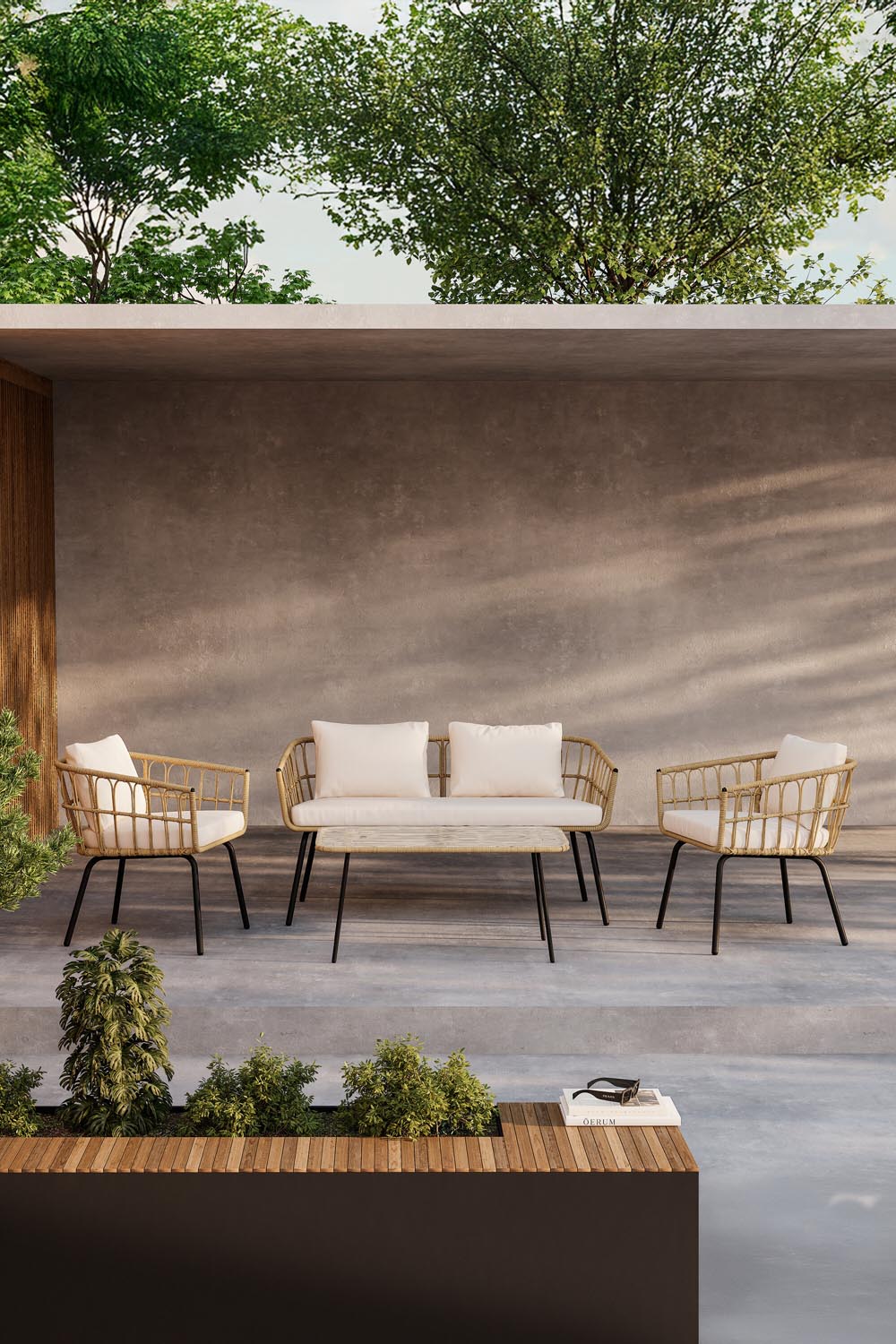Ortigia Lounge Set in präsentiert im Onlineshop von KAQTU Design AG. Loungeset ist von Venture Home