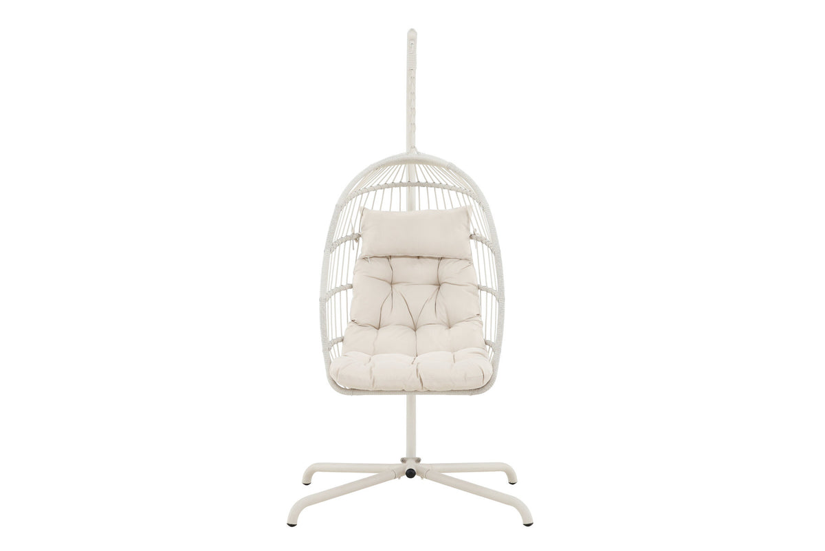 Trezza Hängesessel in Beige präsentiert im Onlineshop von KAQTU Design AG. Hängestuhl ist von Venture Home
