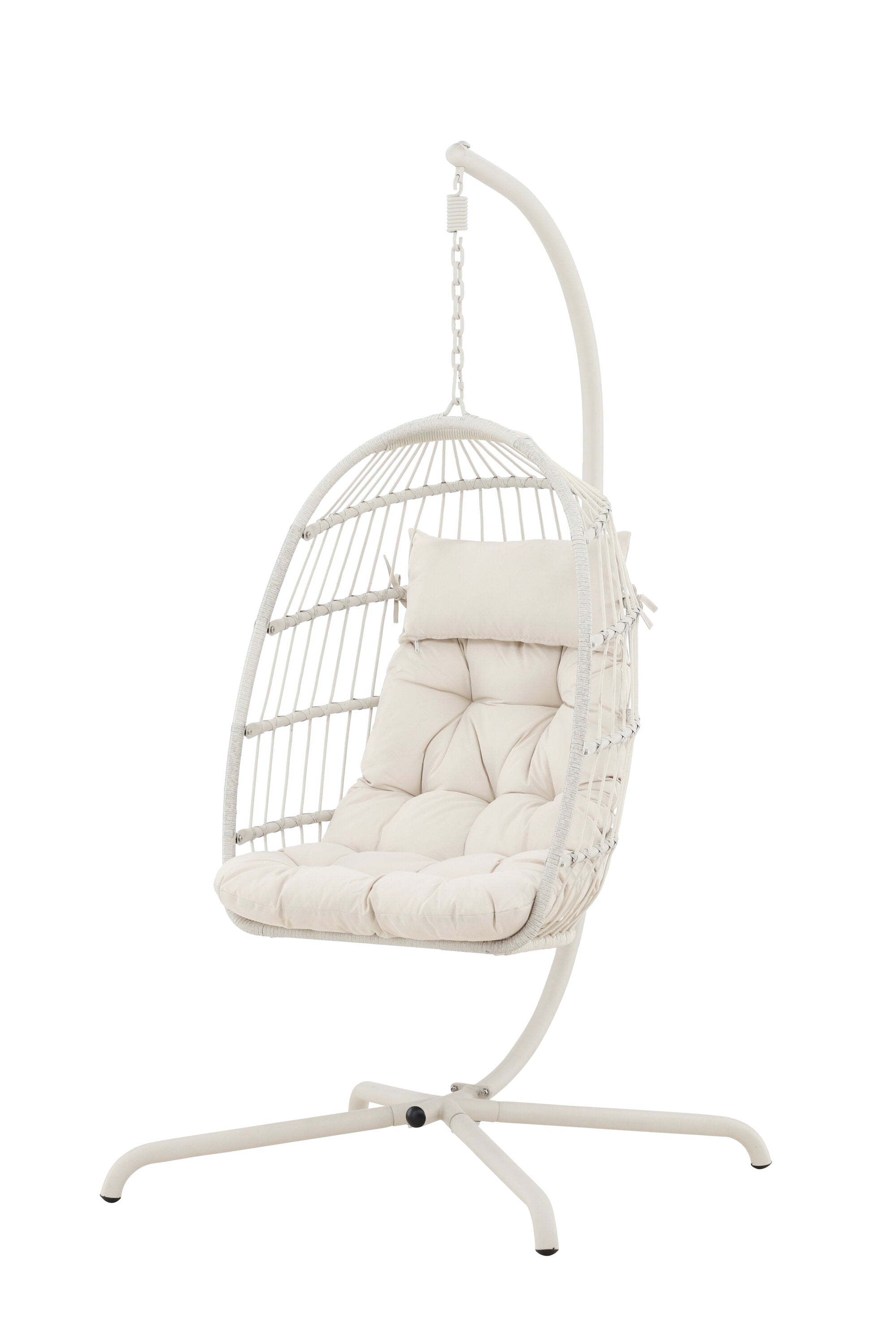Trezza Hängesessel in Beige präsentiert im Onlineshop von KAQTU Design AG. Hängestuhl ist von Venture Home