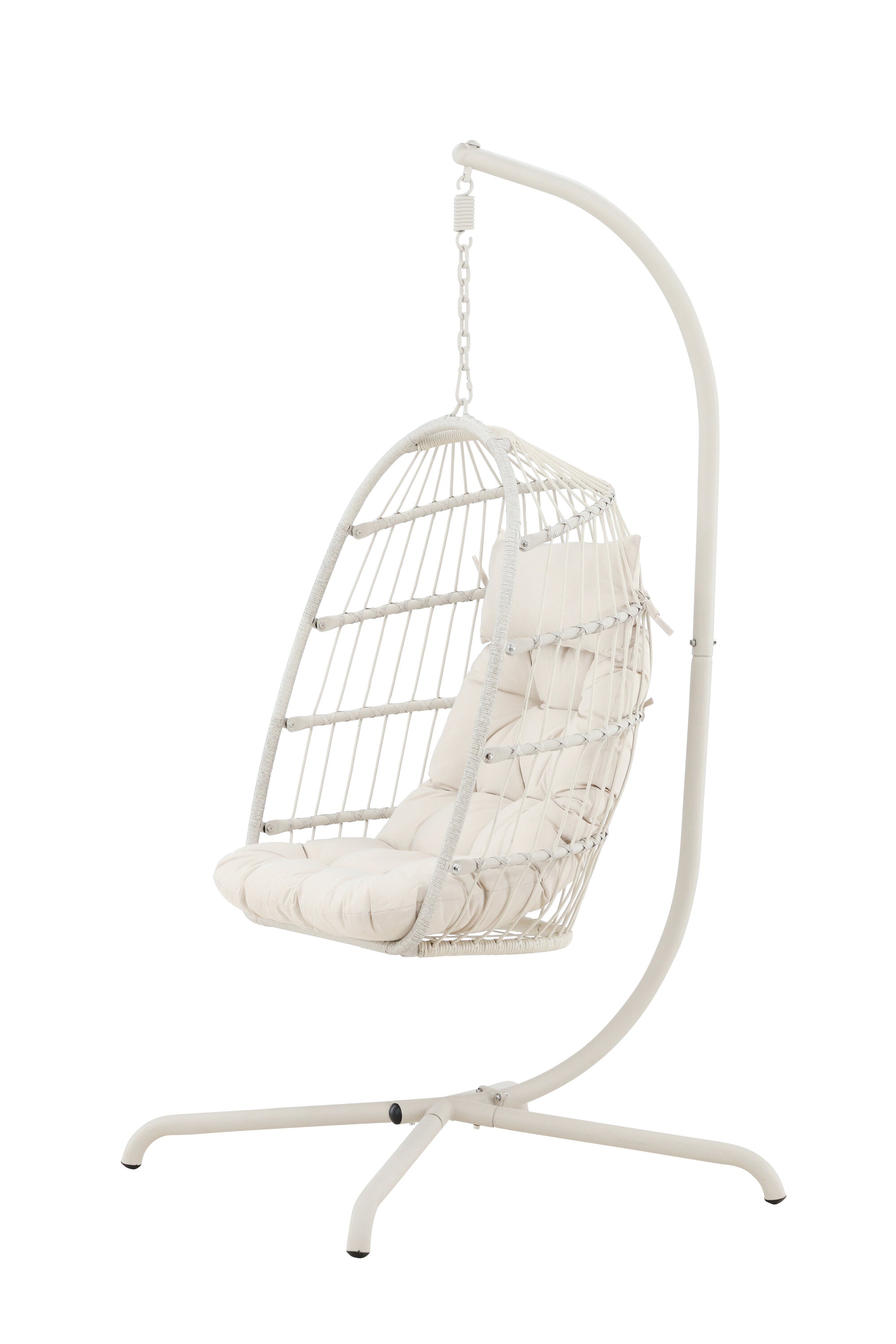 Trezza Hängesessel in Beige präsentiert im Onlineshop von KAQTU Design AG. Hängestuhl ist von Venture Home