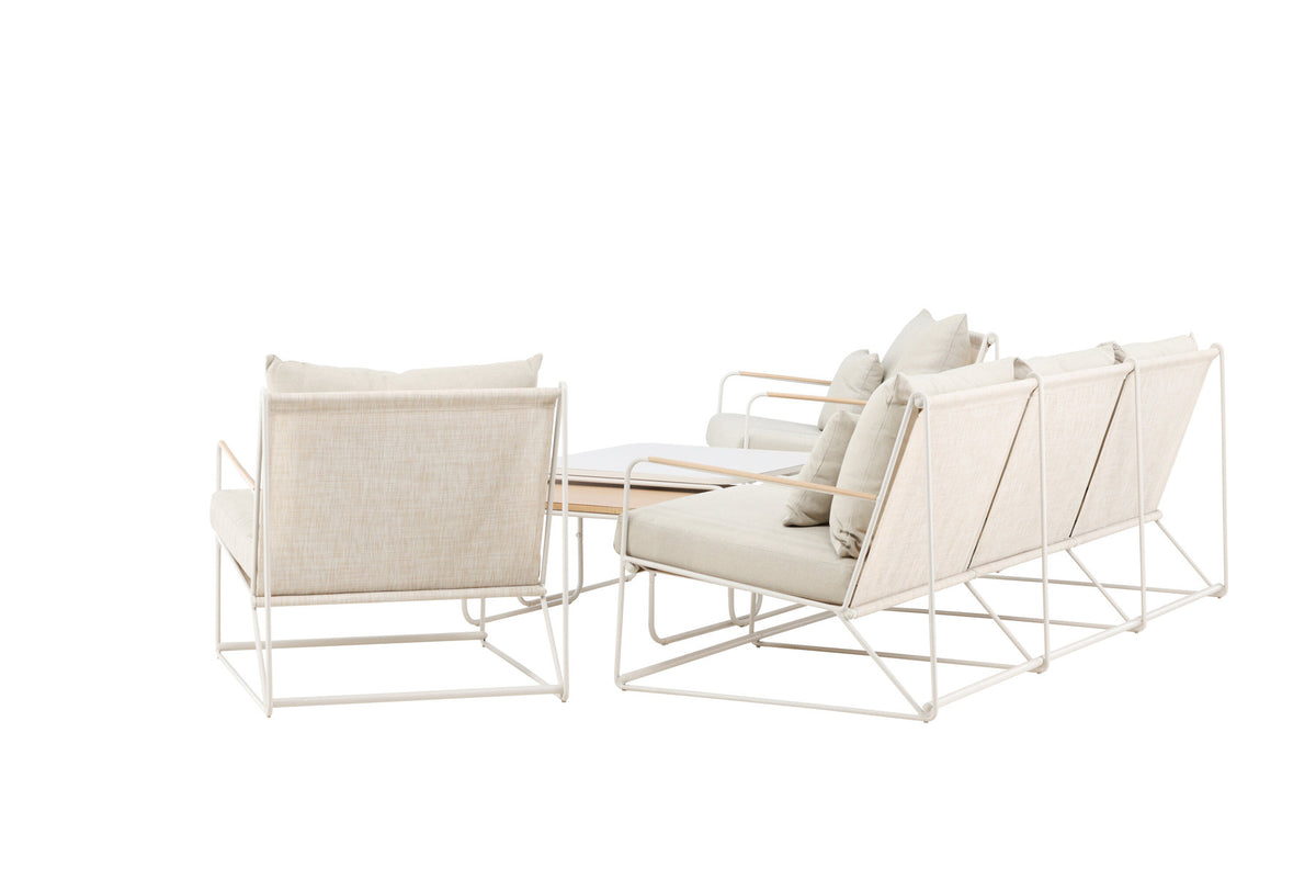 Palazzo Sofa Set in Beige präsentiert im Onlineshop von KAQTU Design AG. Loungeset ist von Venture Home