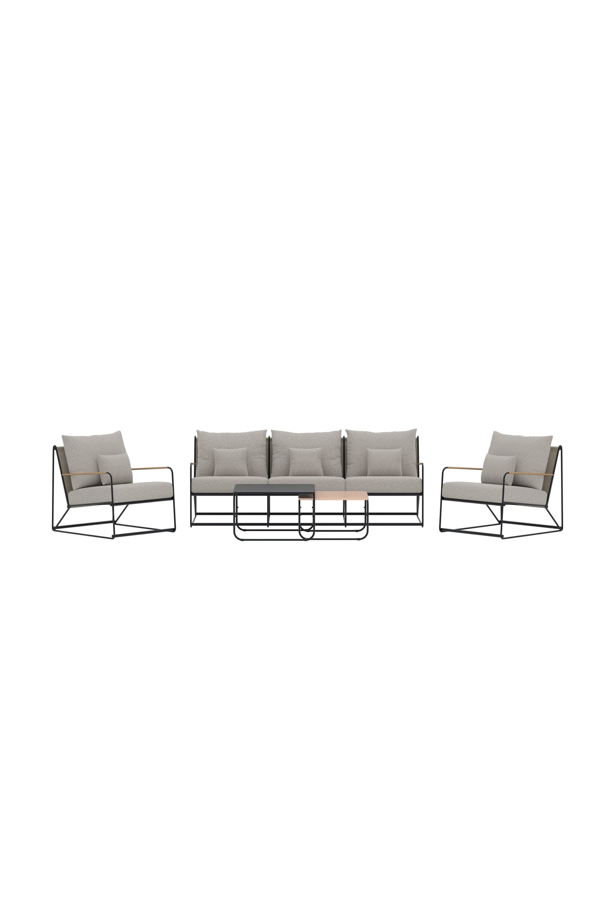 Palazzo Outdoor Loungeset in Beige präsentiert im Onlineshop von KAQTU Design AG. Loungeset ist von Venture Home