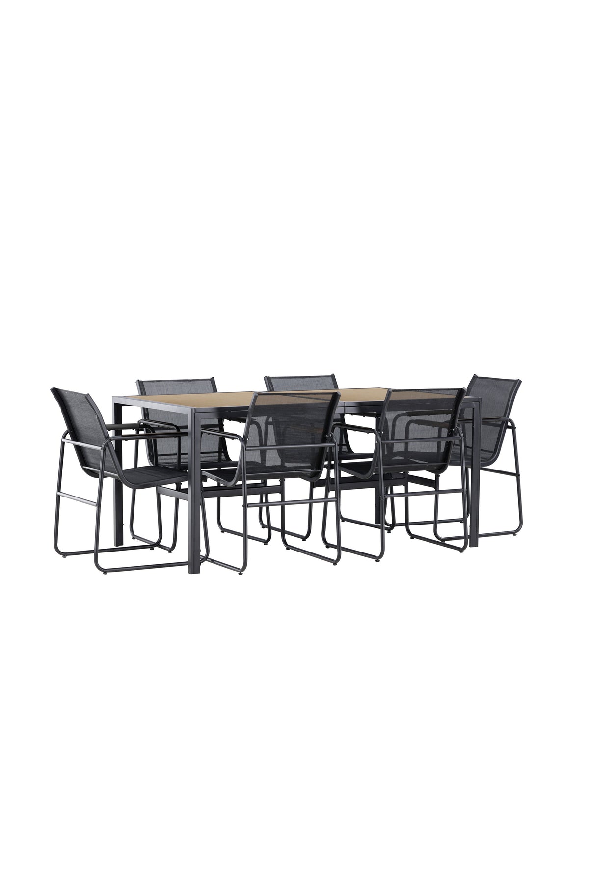 Lampedusa Gartentisch-Set in Schwarz präsentiert im Onlineshop von KAQTU Design AG. Gartentischset ist von Venture Home