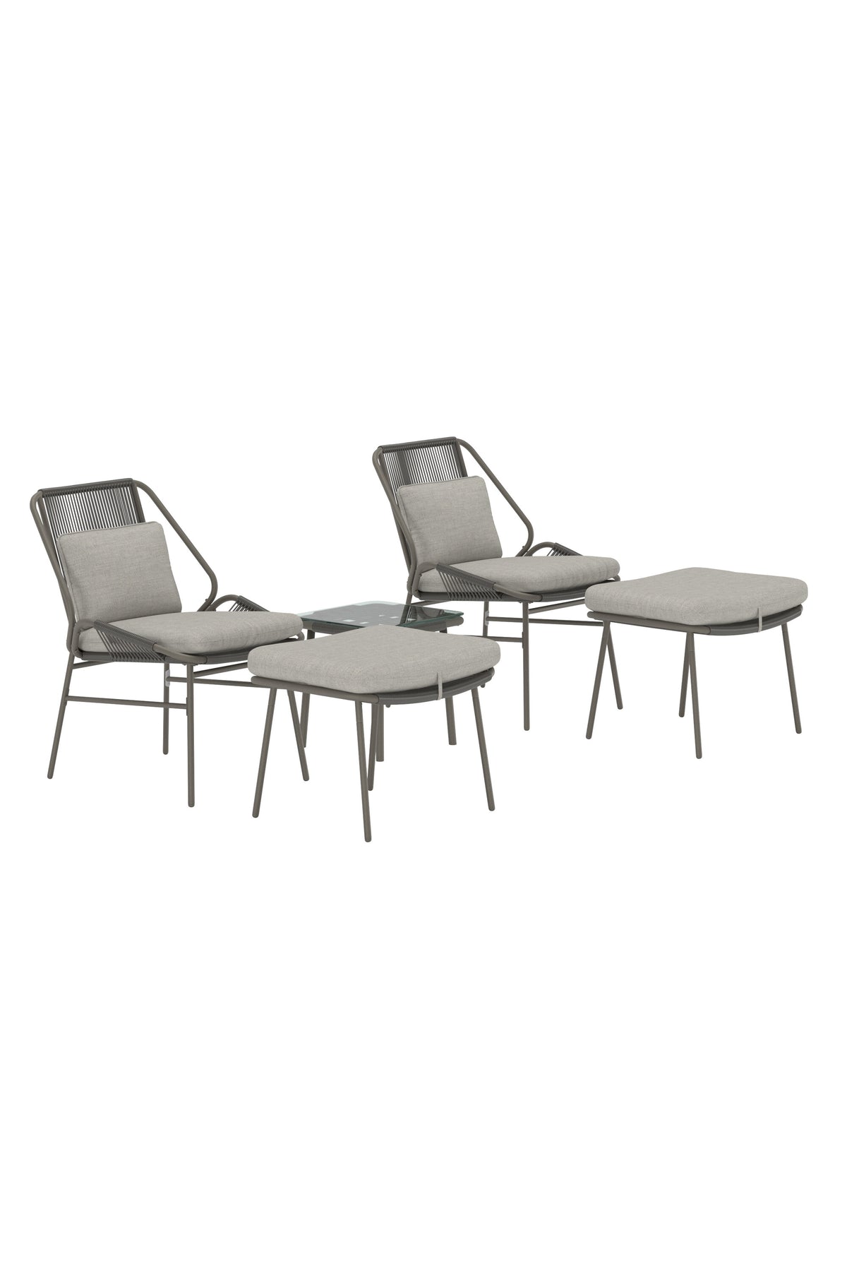 Zakynthos Lounge-Set in Braun präsentiert im Onlineshop von KAQTU Design AG. Loungeset ist von Venture Home