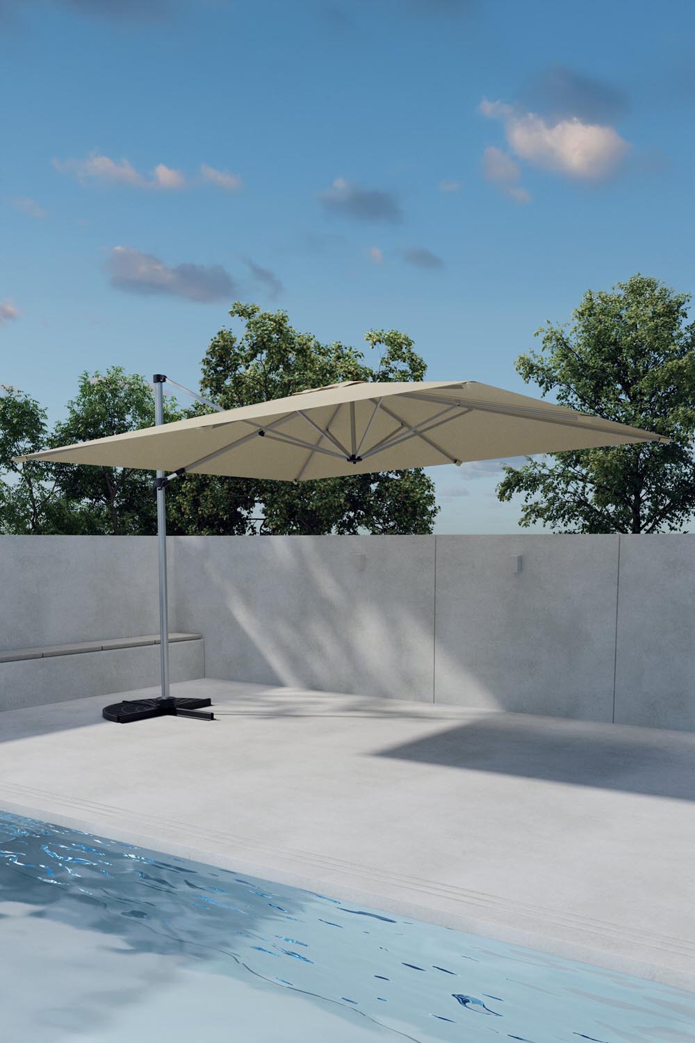 Ita Umbrella in Beige präsentiert im Onlineshop von KAQTU Design AG. Sonnenschirm ist von Venture Home