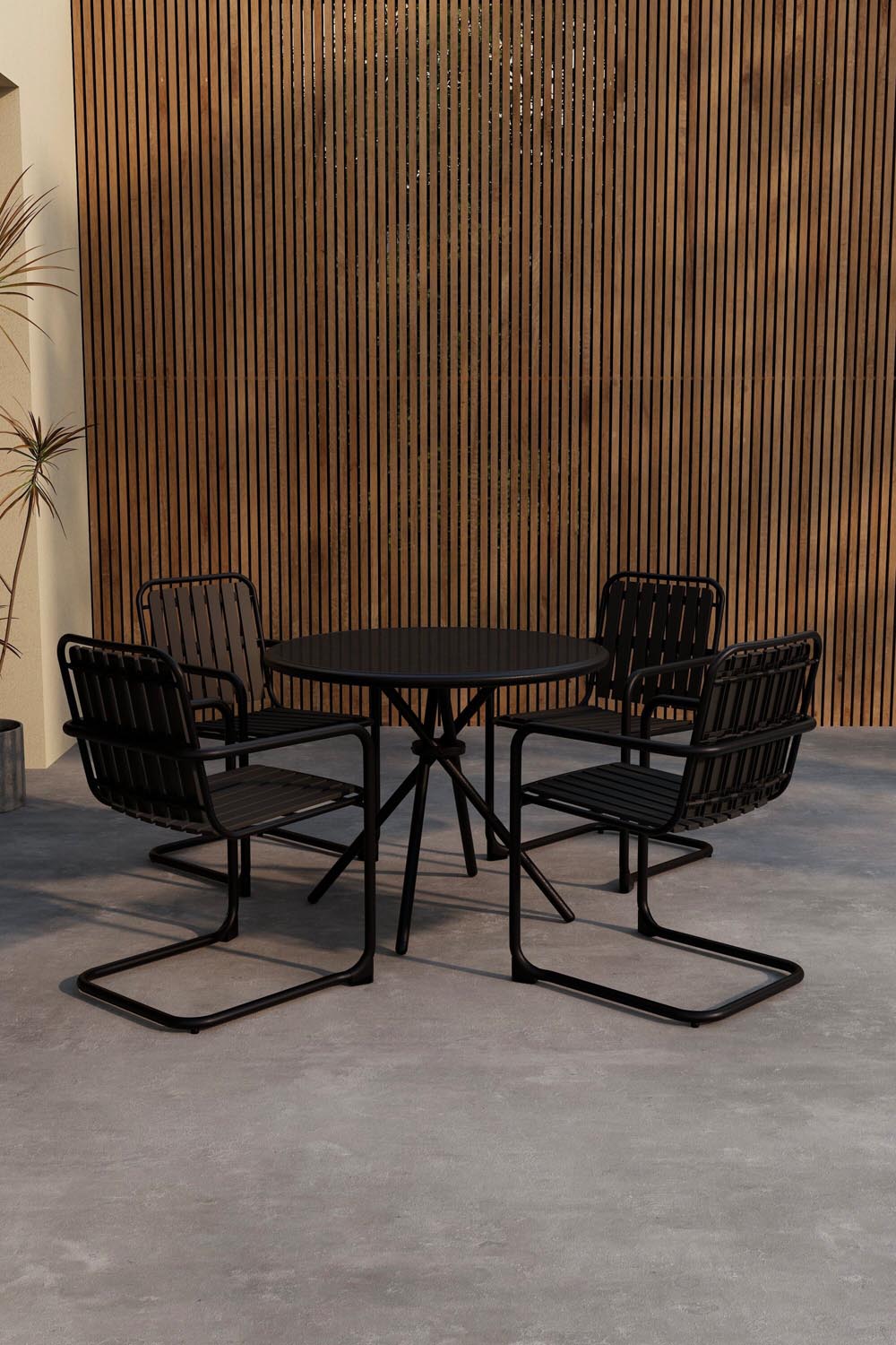 Chios Dining Set in präsentiert im Onlineshop von KAQTU Design AG. Gartentischset ist von Venture Home