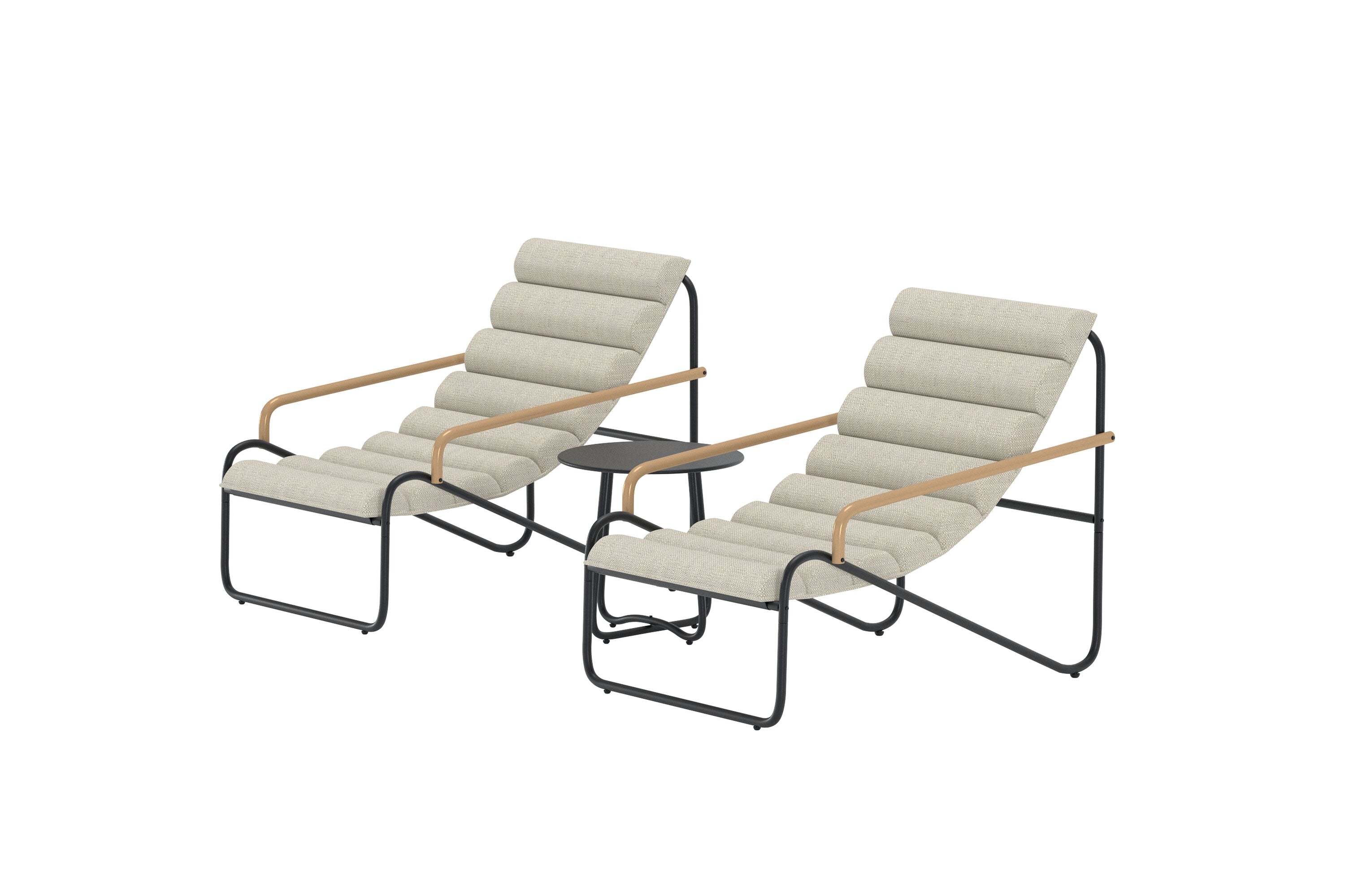 Stilvolles Ithaka Loungeset von Venture Home, perfekt für entspannte Stunden im Freien, ob im Garten oder auf der Terrasse.