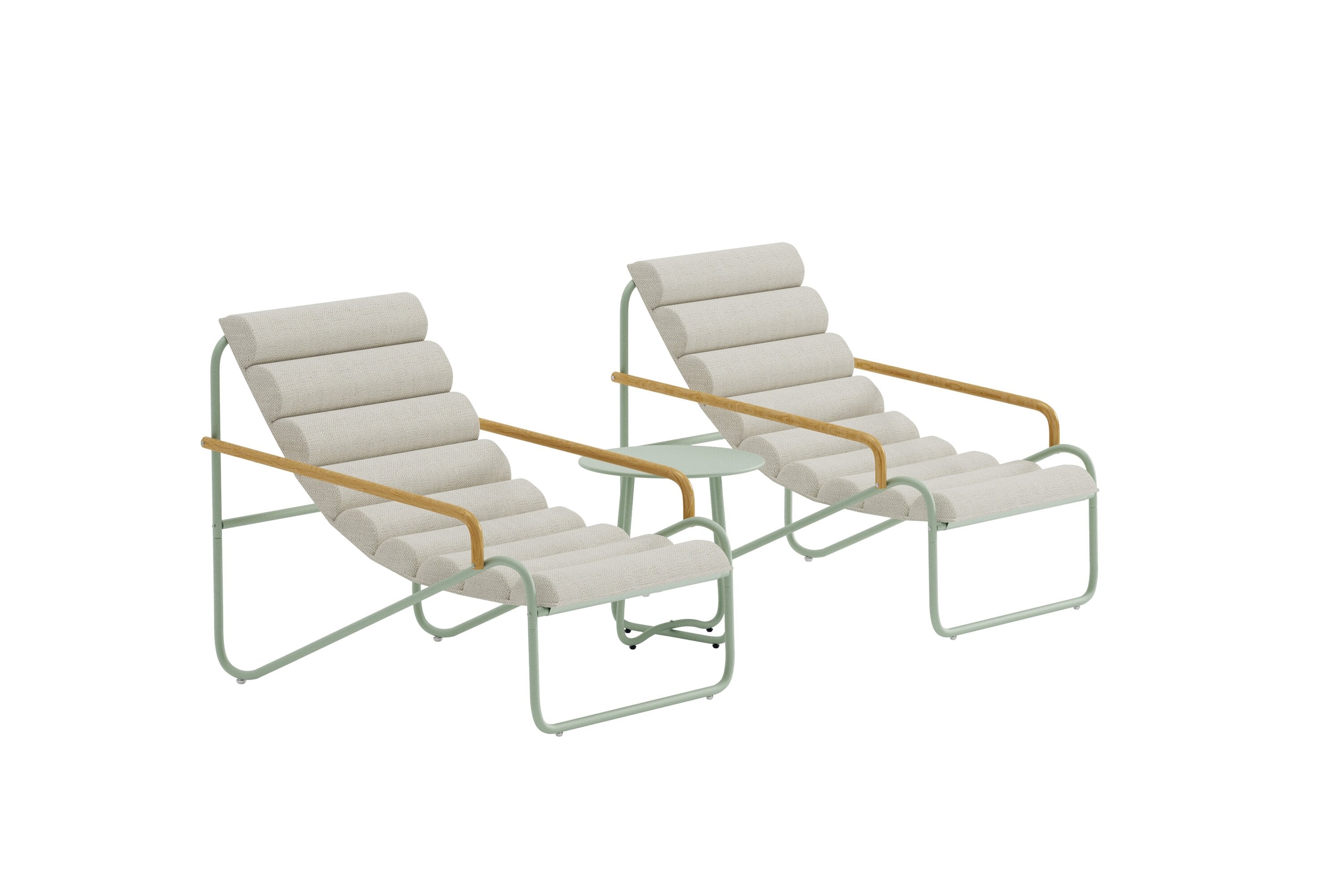 Elegantes Ithaka Loungeset von Venture Home, ideal für gemütliche Momente im Freien, auf Ihrer Terrasse oder im Garten.