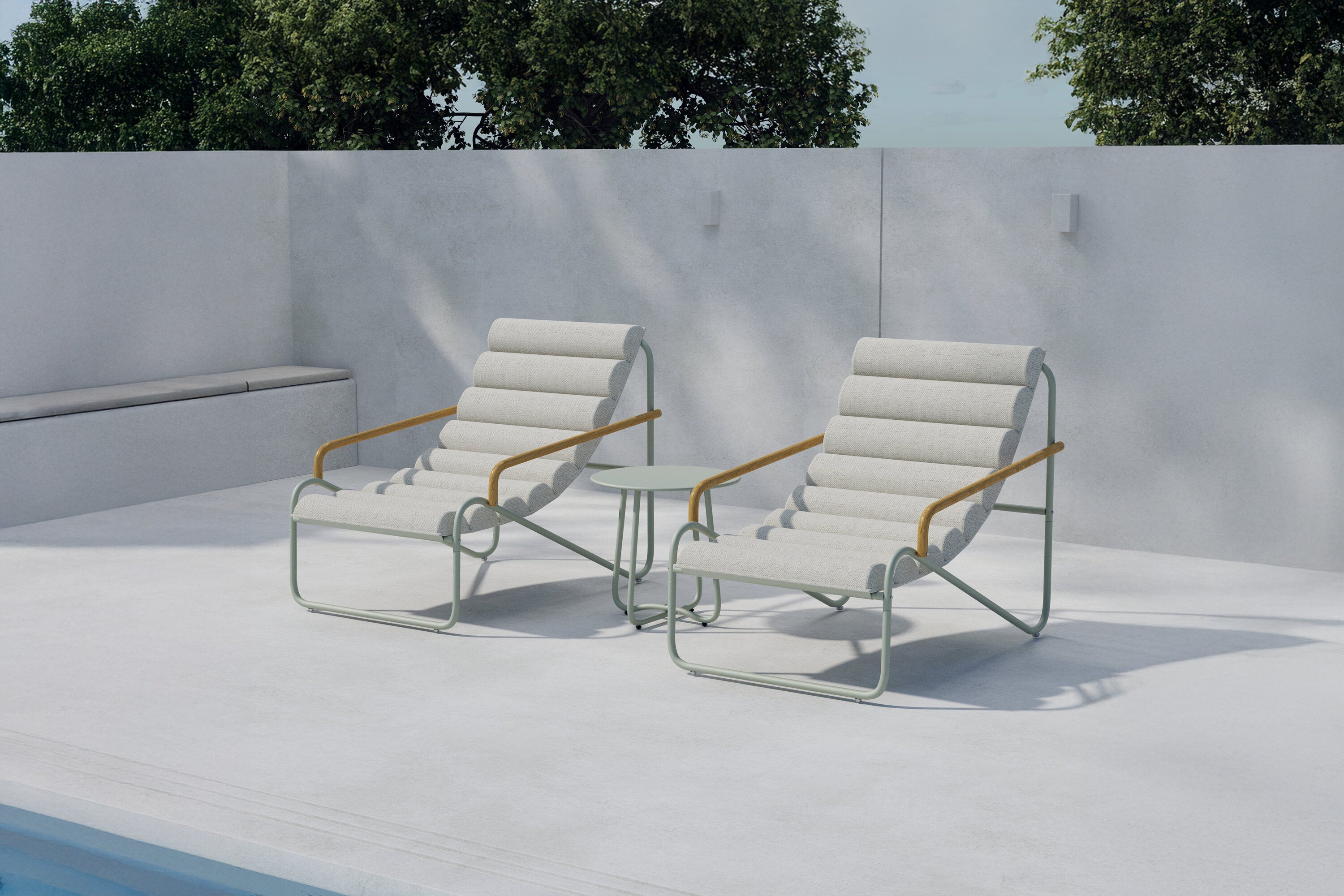 Stilvolles Ithaka Loungeset von Venture Home, perfekt für entspannte Stunden im Freien, auf Balkon oder Terrasse.