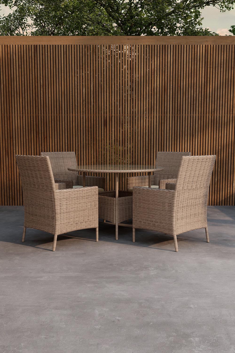 Lefkas Esstischgarnitur in präsentiert im Onlineshop von KAQTU Design AG. Gartentischset ist von Venture Home