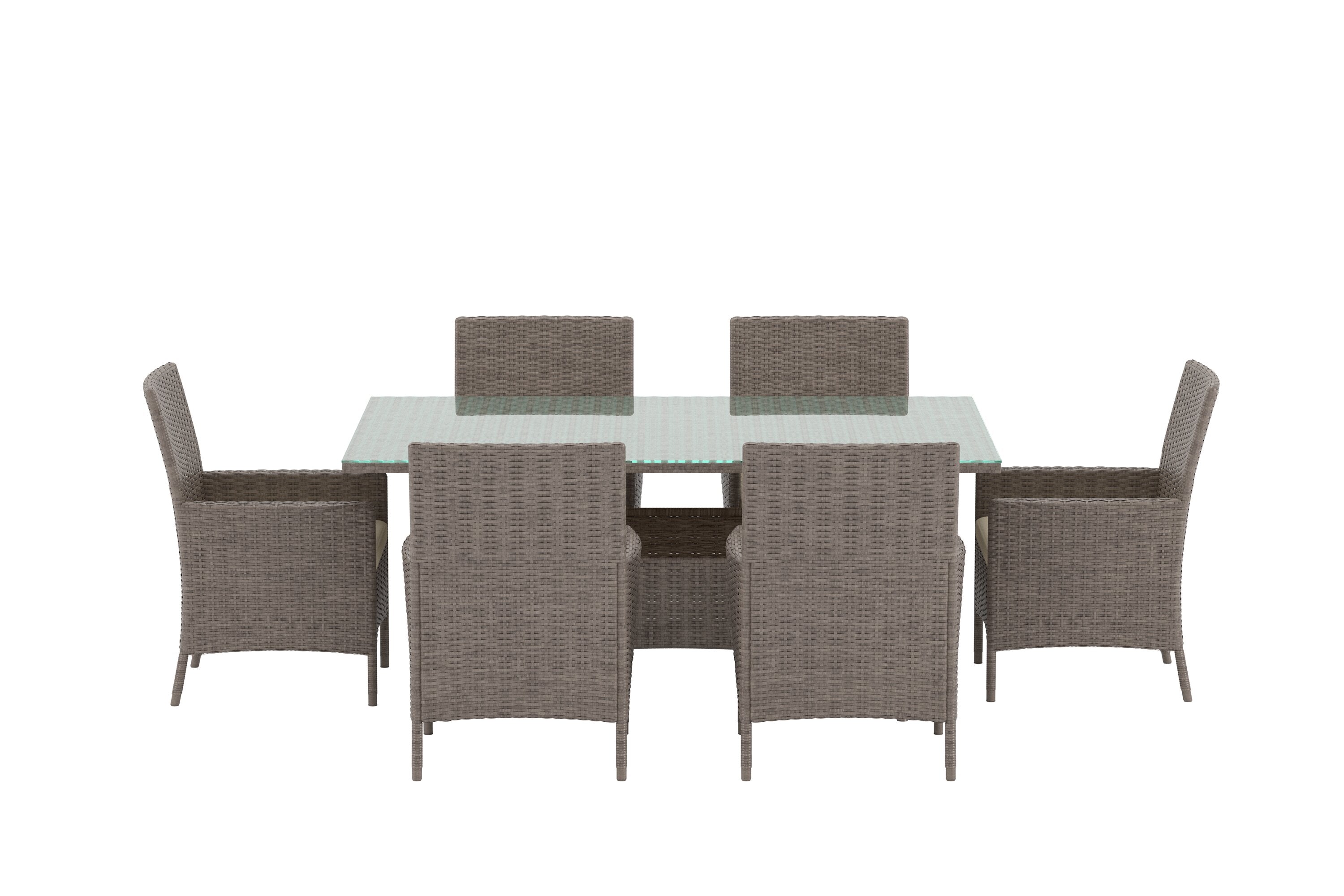 Lefkas Gartentischset in Braun präsentiert im Onlineshop von KAQTU Design AG. Gartentischset ist von Venture Home