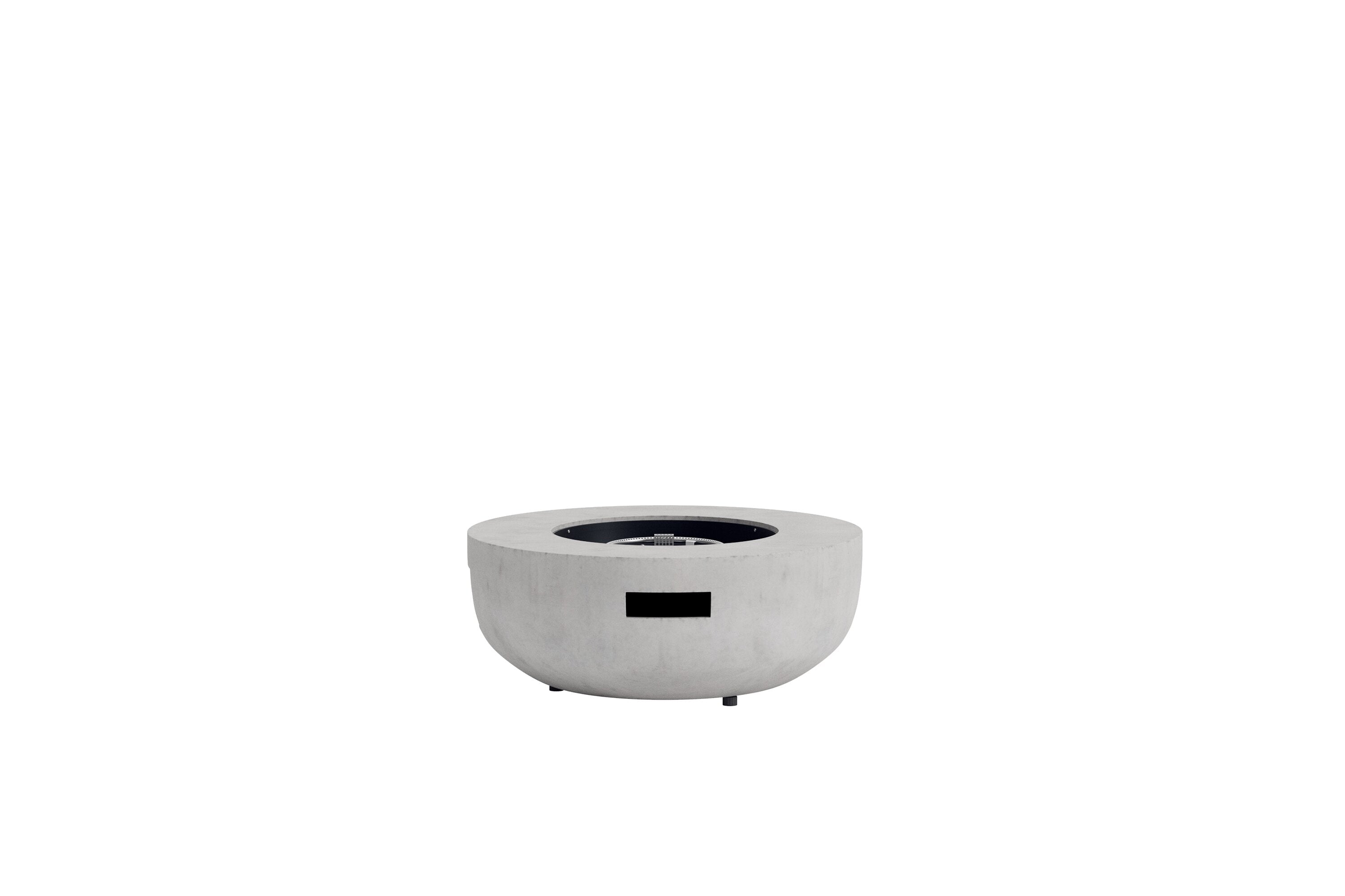 Eleganter Kea Feuerkorb von Venture Home in stilvollem Grau, perfekt für entspannte Abende im Freien und stimmungsvolle Wärme im Garten.