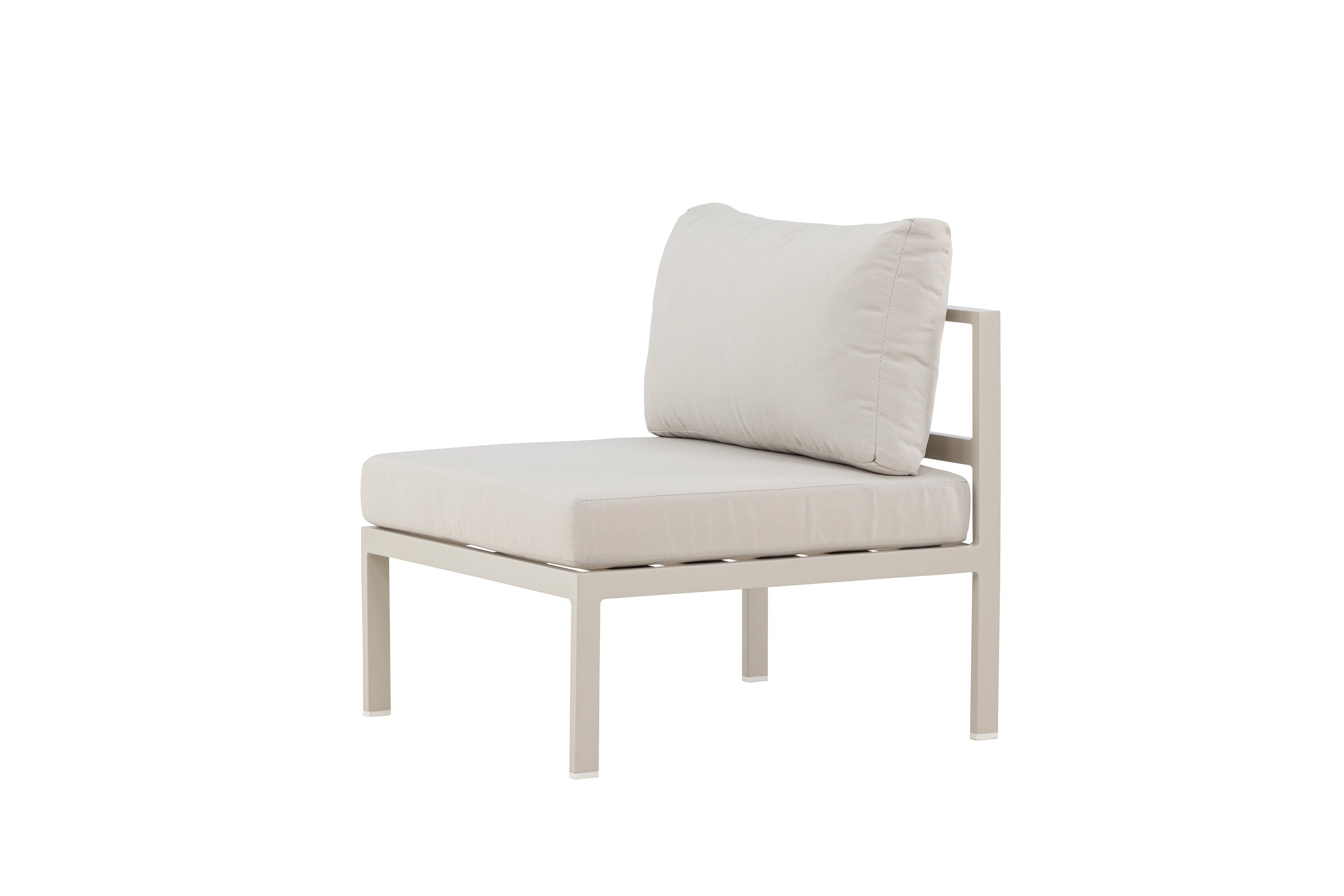 Elegantes Mittelmodul des Copacabana Sofas von Venture Home in Beige, perfekt für entspannte Lounge-Atmosphäre und gesellige Runden.