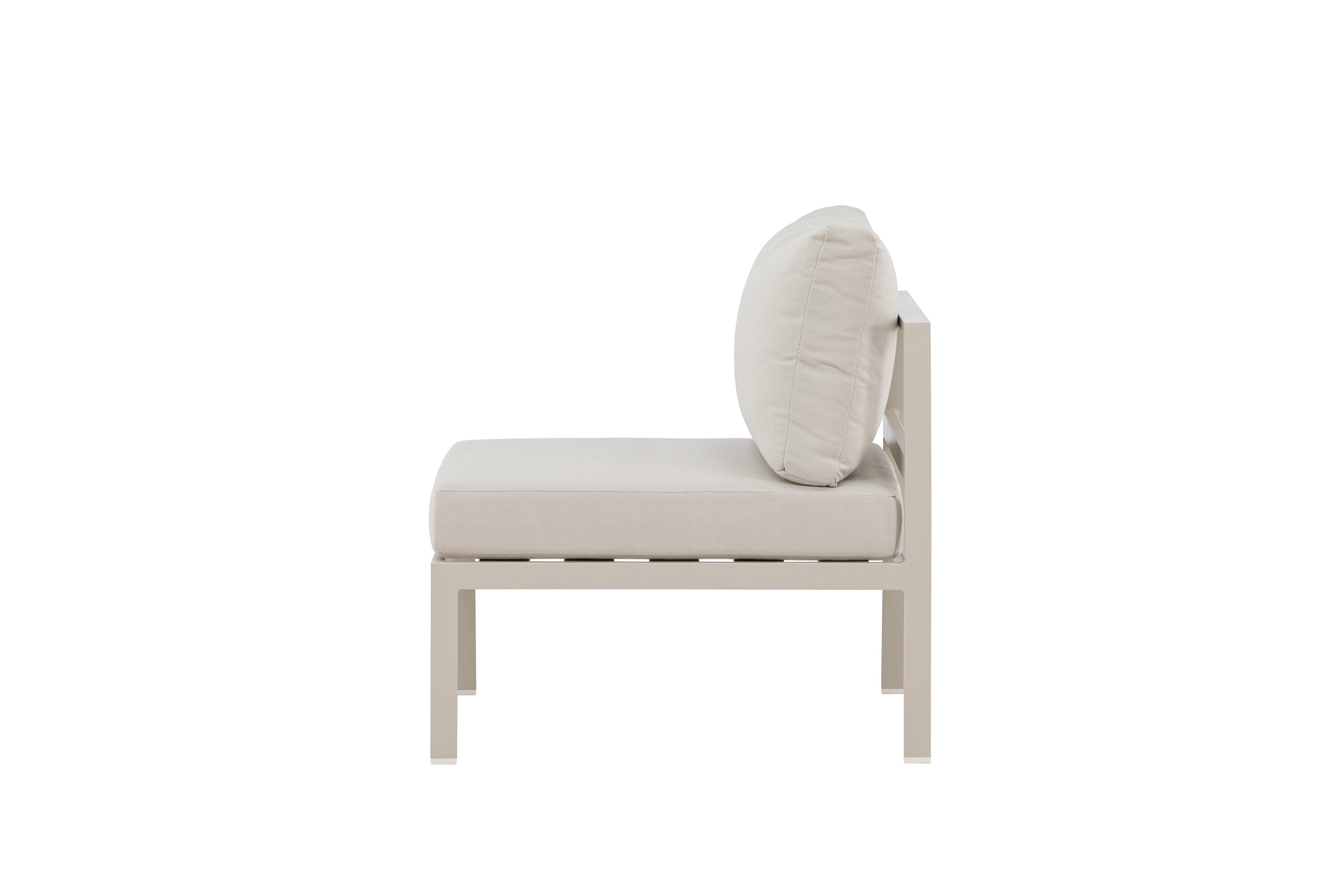 Beige Mittelmodul des Copacabana Sofas von Venture Home, ideal für stilvolle Lounges und gemütliche Zusammenkünfte.