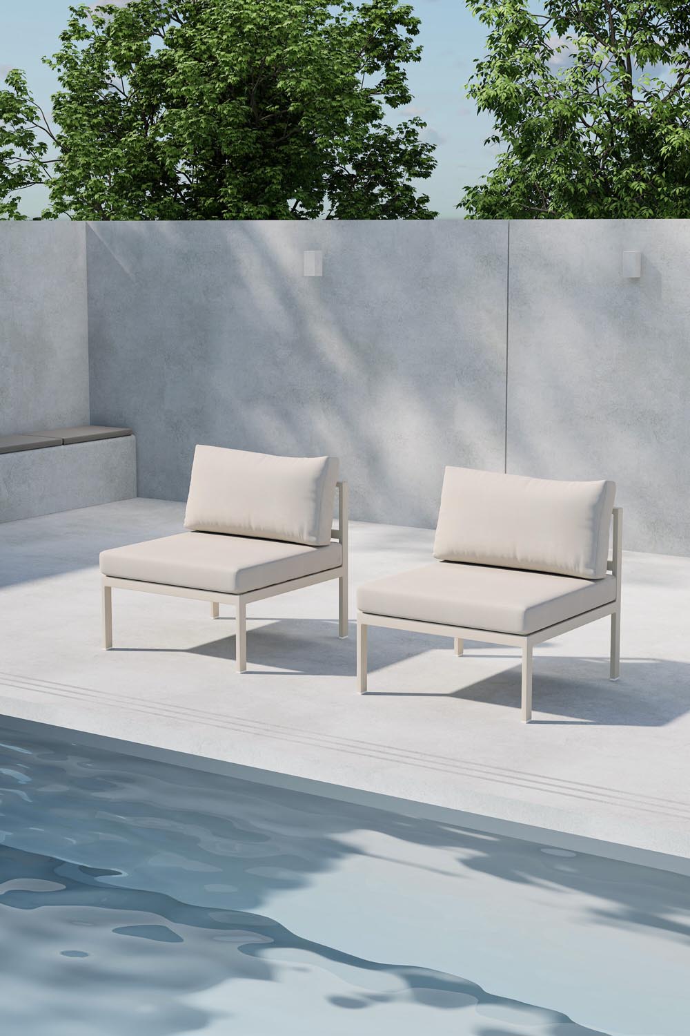 Copacabana Sofa Modul in Beige präsentiert im Onlineshop von KAQTU Design AG. Lounge Sofa ist von Venture Home