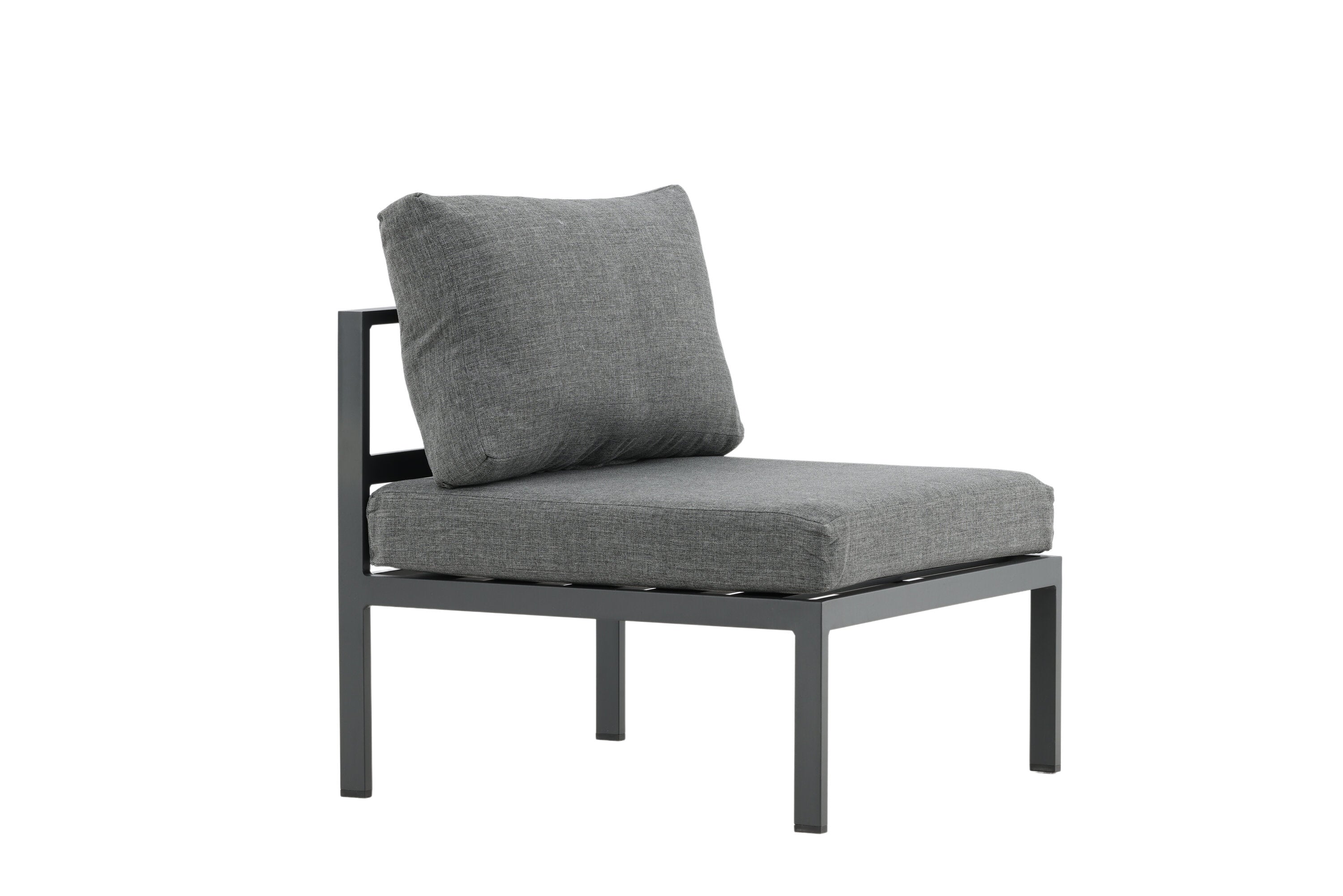 Schwarzes Mittelmodul des Copacabana Sofas von Venture Home, perfekt für moderne Lounge-Umgebungen und stilvolle Wohnkonzepte.