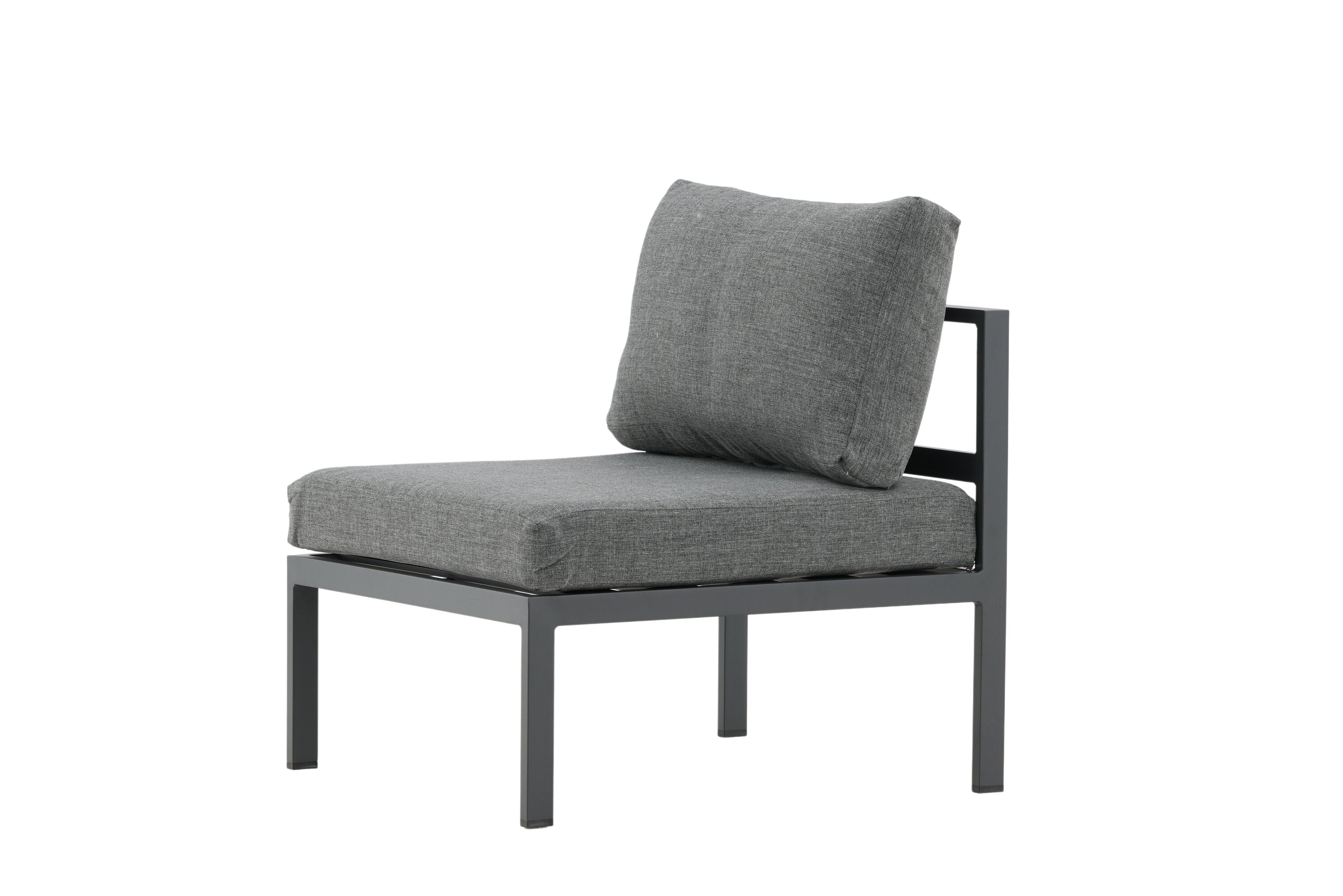 Schwarzes Mittelmodul des Copacabana Sofas von Venture Home, perfekt für moderne Lounge-Umgebungen und stilvolle Wohnkonzepte.