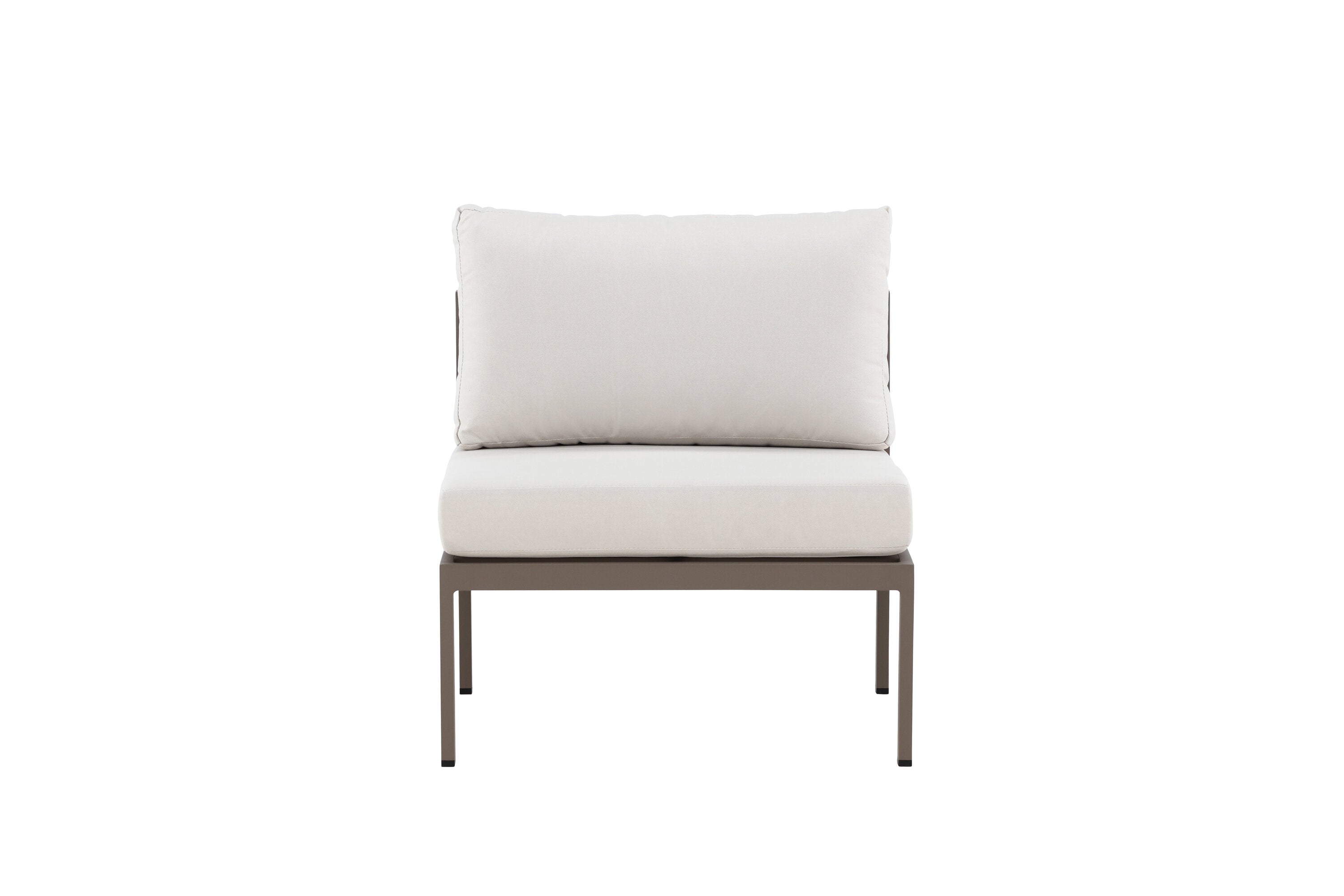 Stilvolles Mittelmodul des Copacabana Sofas in einem warmen Braunton, perfekt für moderne Lounge-Umgebungen von Venture Home.