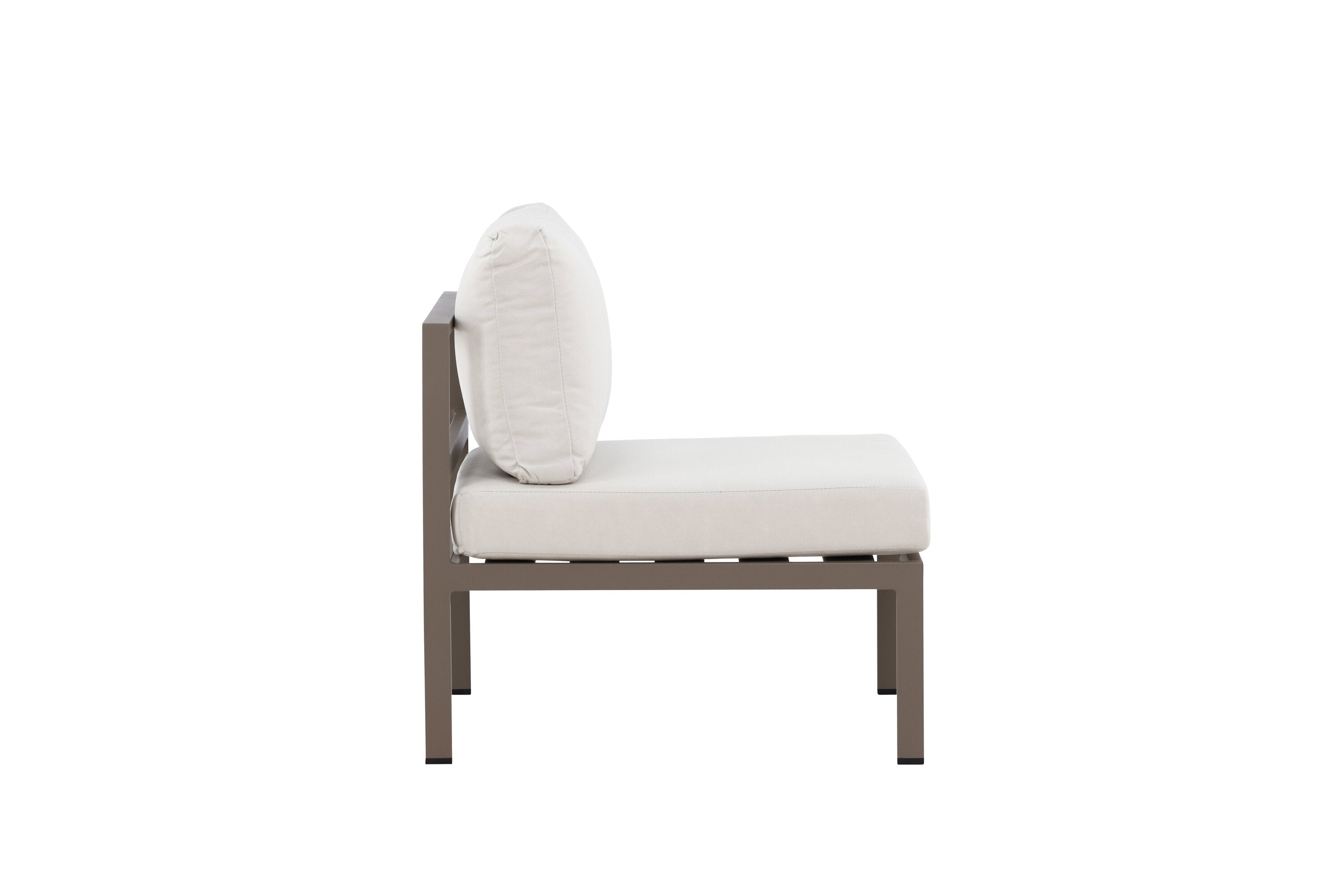 Elegantes Mittelmodul des Copacabana Sofas in sanftem Braun, ideal für gemütliche Lounge-Bereiche von Venture Home.