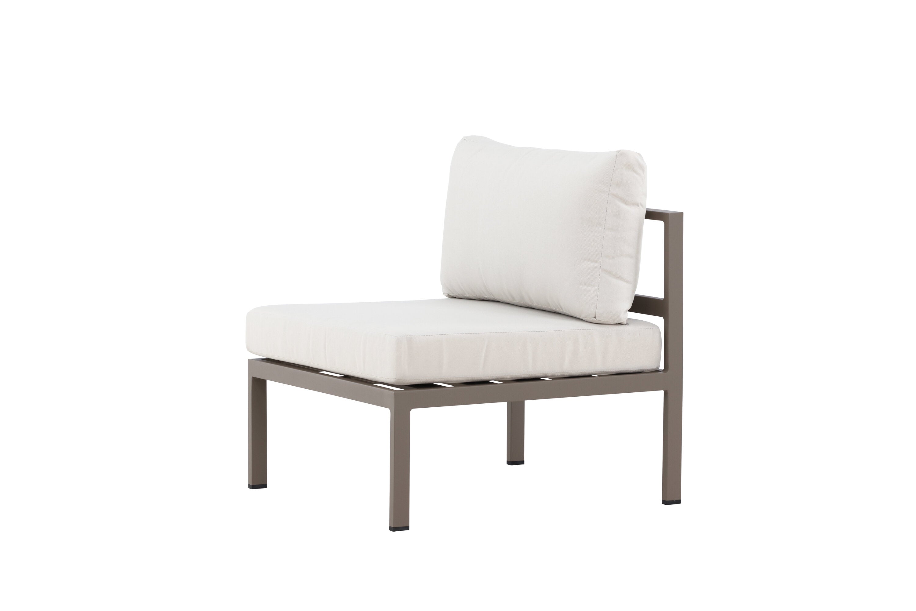 Stilvolles Mittelmodul des Copacabana Sofas in warmem Braun, perfekt für entspannte Lounge-Atmosphäre von Venture Home.