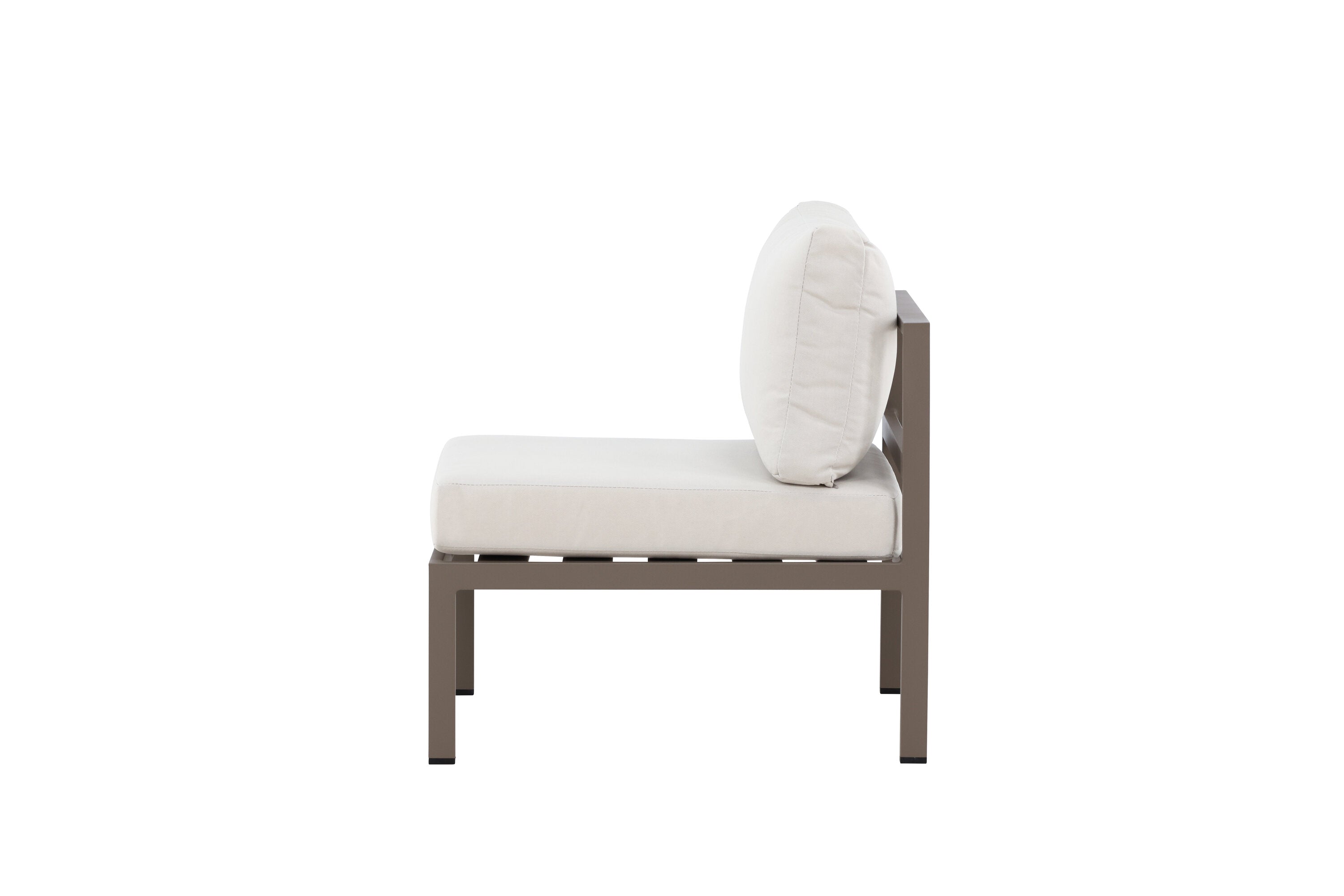 Elegantes Mittelmodul des Copacabana Sofas in sanftem Braun, ideal für gemütliche Lounge-Bereiche von Venture Home.