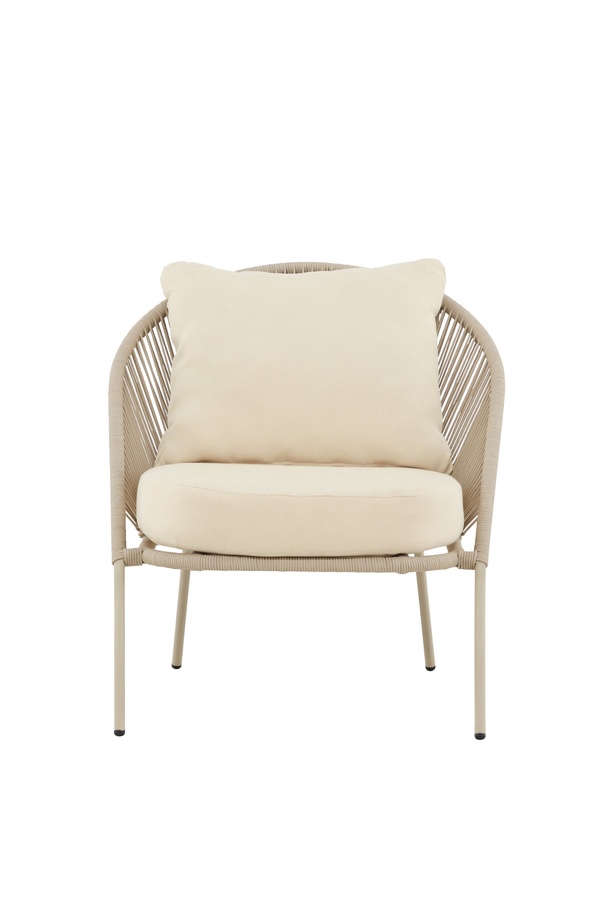 Lindos Loungestuhl in Beige präsentiert im Onlineshop von KAQTU Design AG. Outdoor-Sessel ist von Venture Home