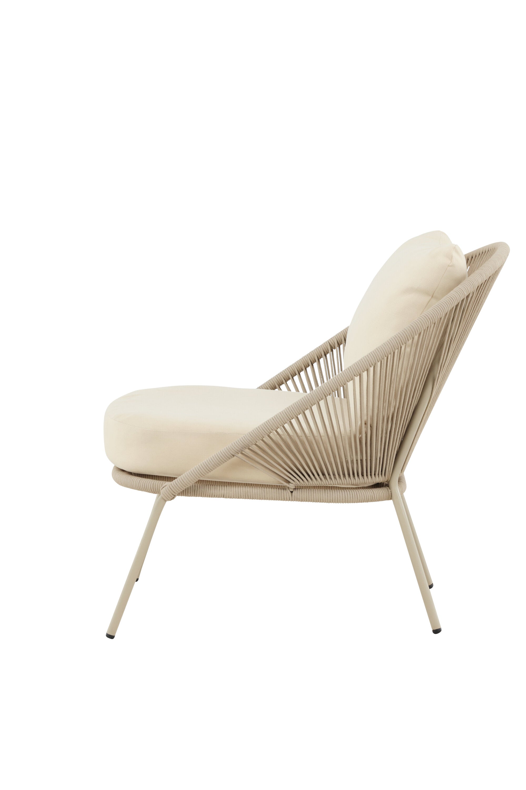 Lindos Loungestuhl in Beige präsentiert im Onlineshop von KAQTU Design AG. Outdoor-Sessel ist von Venture Home