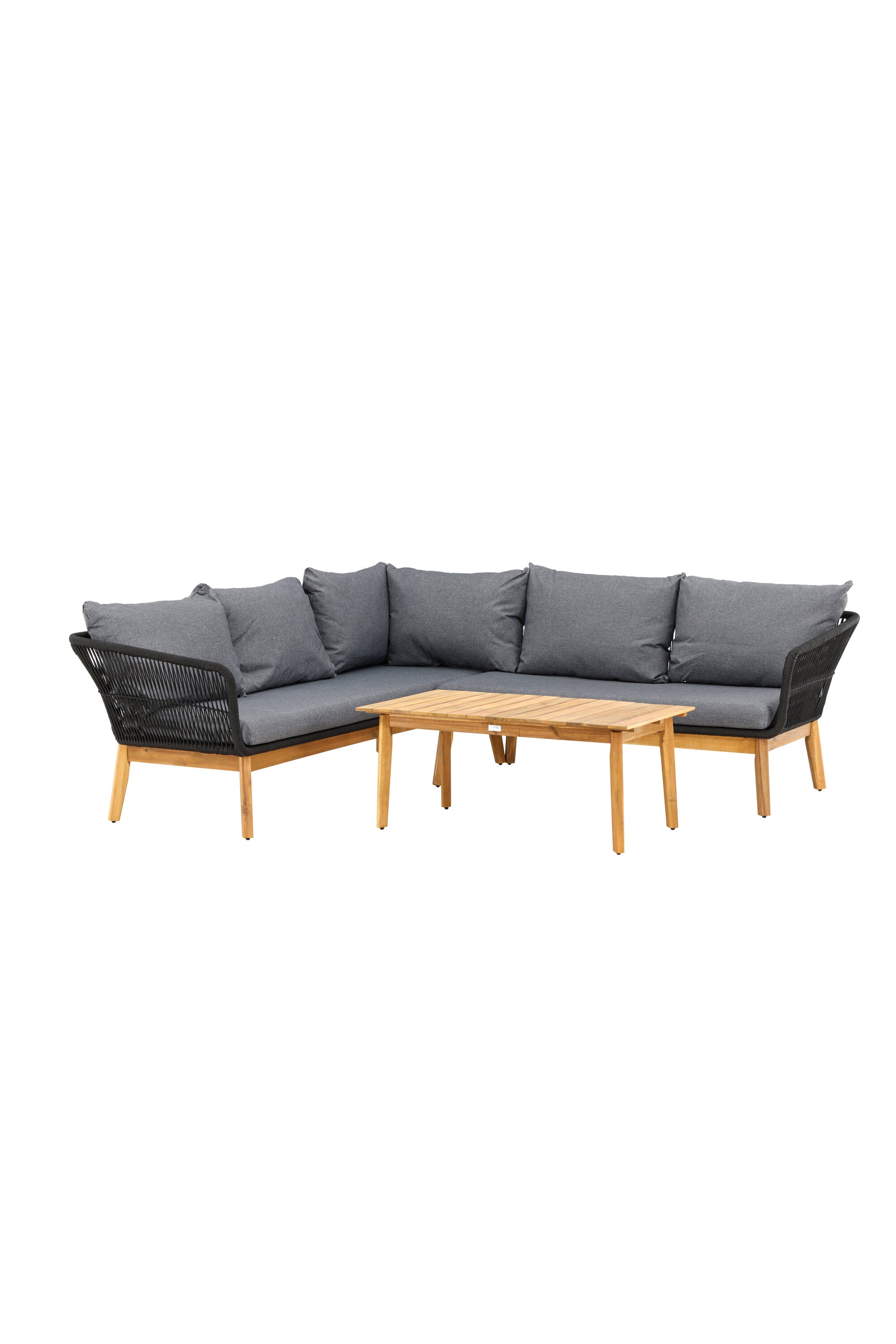 Chania Ecksofa-Set in Schwarz präsentiert im Onlineshop von KAQTU Design AG. Loungeset ist von Venture Home
