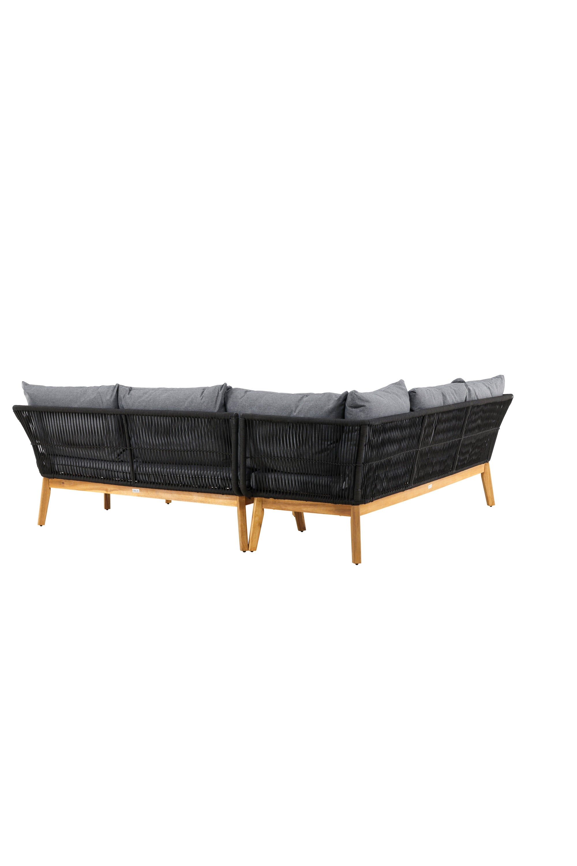 Chania Ecksofa-Set in Schwarz präsentiert im Onlineshop von KAQTU Design AG. Loungeset ist von Venture Home