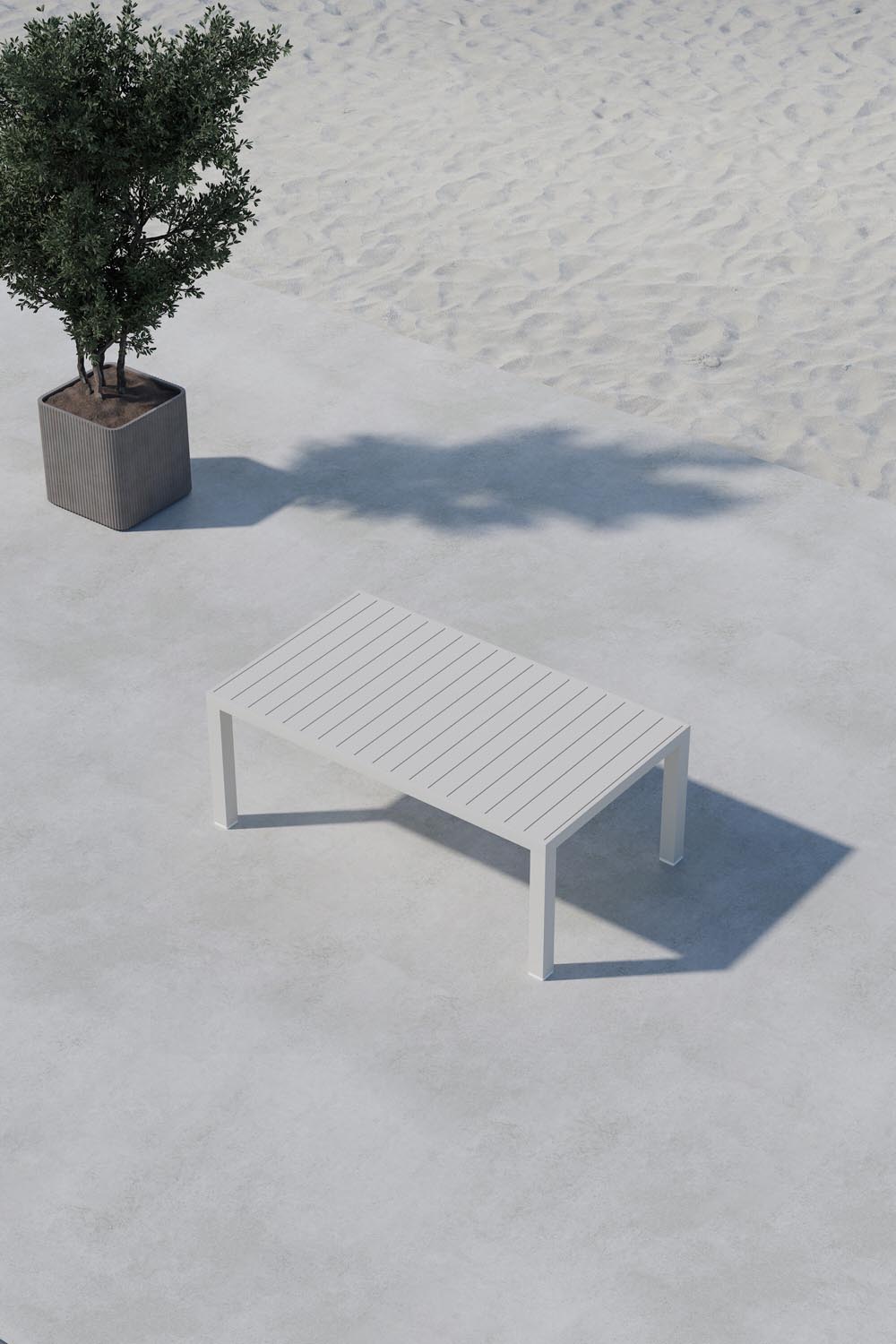 Copacabana Sofa-Tisch in Beige präsentiert im Onlineshop von KAQTU Design AG. Beistelltisch ist von Venture Home