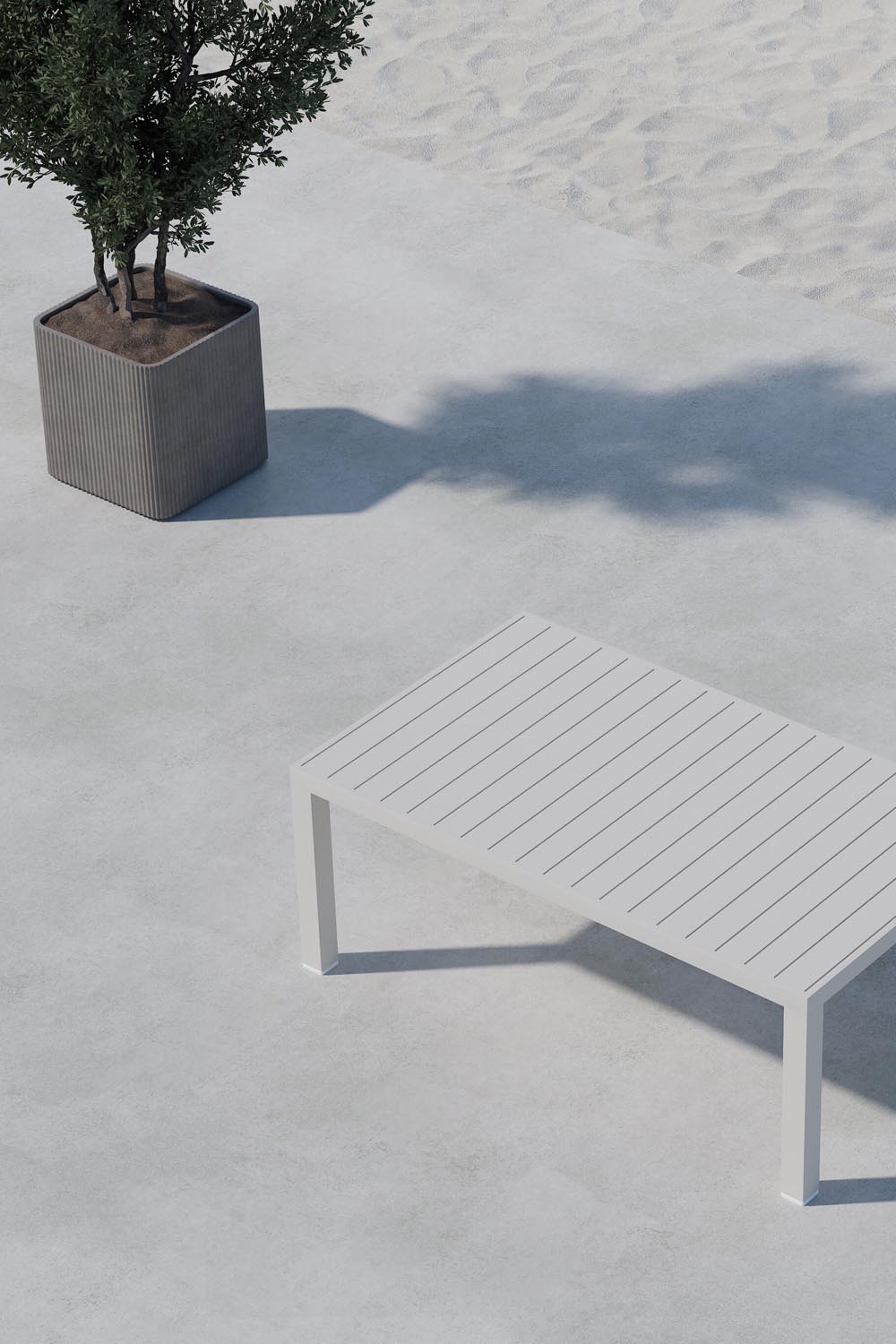 Copacabana Sofa-Tisch in Beige präsentiert im Onlineshop von KAQTU Design AG. Beistelltisch ist von Venture Home