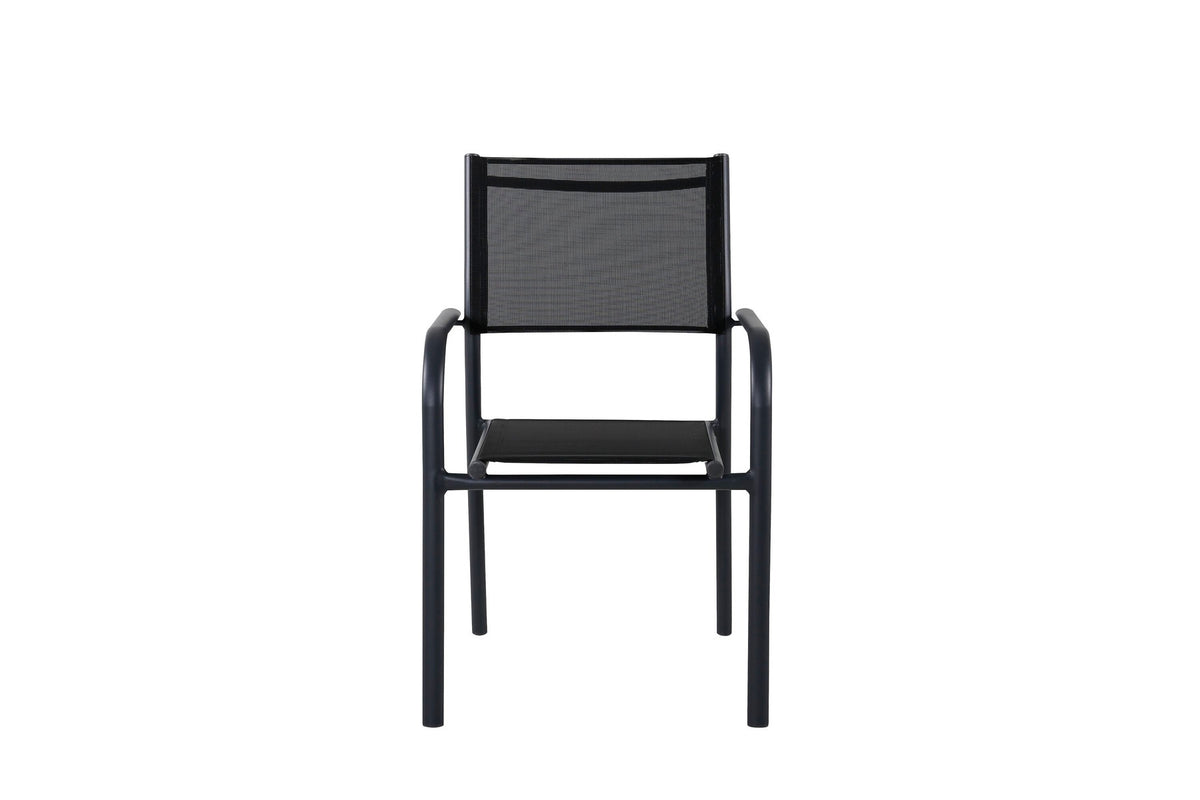 Santorini Sessel in Schwarz präsentiert im Onlineshop von KAQTU Design AG. Gartenstuhl mit Armlehnen ist von Venture Home