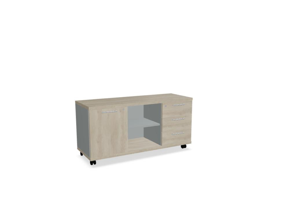 Standard A120MP - Chefzimmerschrank in Weiss Pastell präsentiert im Onlineshop von KAQTU Design AG. Büroschrank ist von Mdd