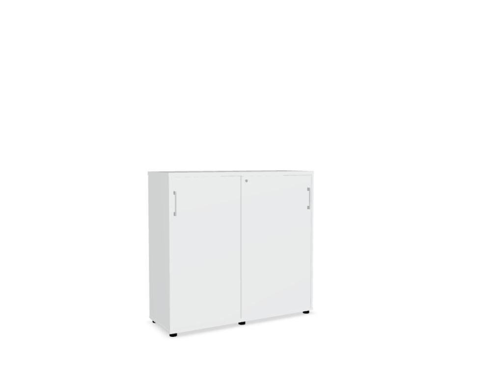 Standard A3P06 - Schiebetürenschrank in Weiss Pastell präsentiert im Onlineshop von KAQTU Design AG. Büroschrank ist von Mdd