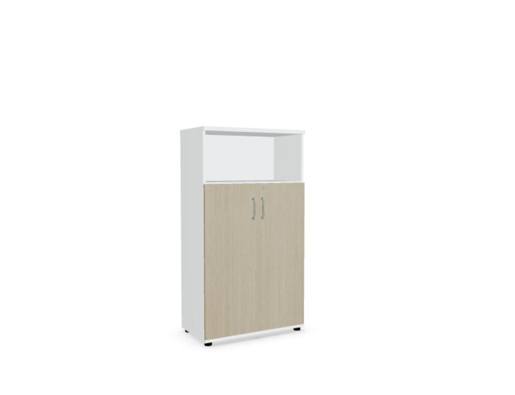 Standard A4304 - Halbregal in Weiss Pastell präsentiert im Onlineshop von KAQTU Design AG. Standregal ist von Mdd