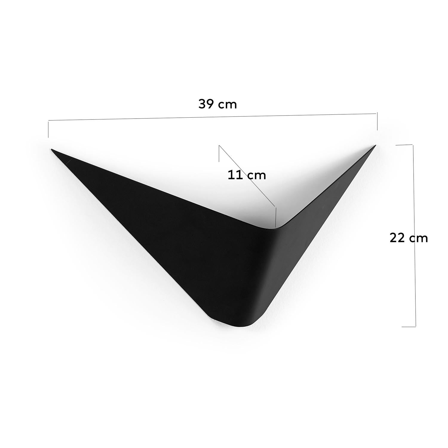 Ginebra Wandleuchte, schwarz in Schwarz präsentiert im Onlineshop von KAQTU Design AG. Wandleuchte ist von Kave Home
