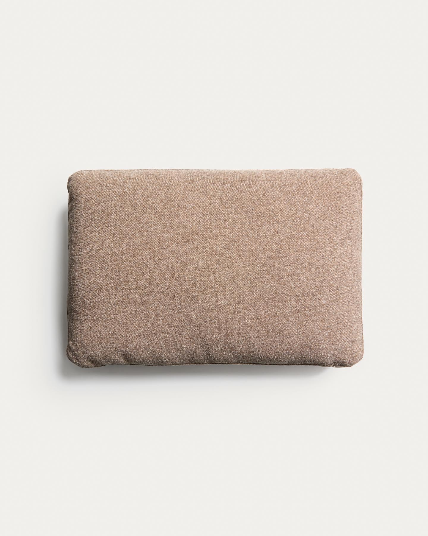 Kissen Blok in brauner Chenille, 40 x 60 cm in Taupe präsentiert im Onlineshop von KAQTU Design AG. Deko Kissen ist von Kave Home