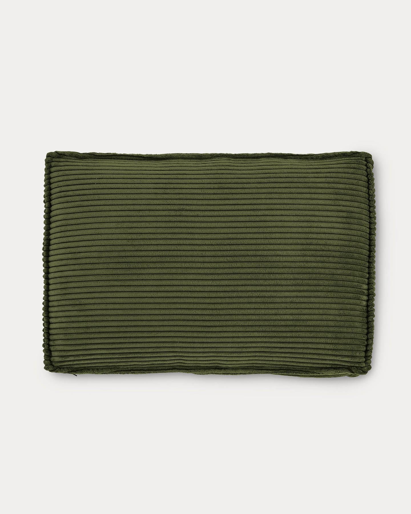 Kissen Blok, schwer entflammbar mit dickem Cord in Grün, 40 x 60 cm in Grün präsentiert im Onlineshop von KAQTU Design AG. Deko Kissen ist von Kave Home