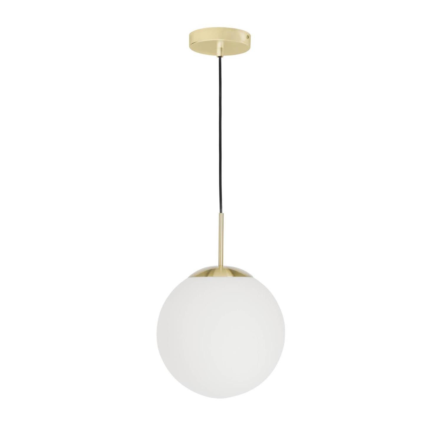 Die Mahala Deckenlampe von Kave Home vereint modernes Design mit geometrischen Formen. Robuste Stahlbasis und mattiertes Glas sorgen für elegante Lichtverteilung.