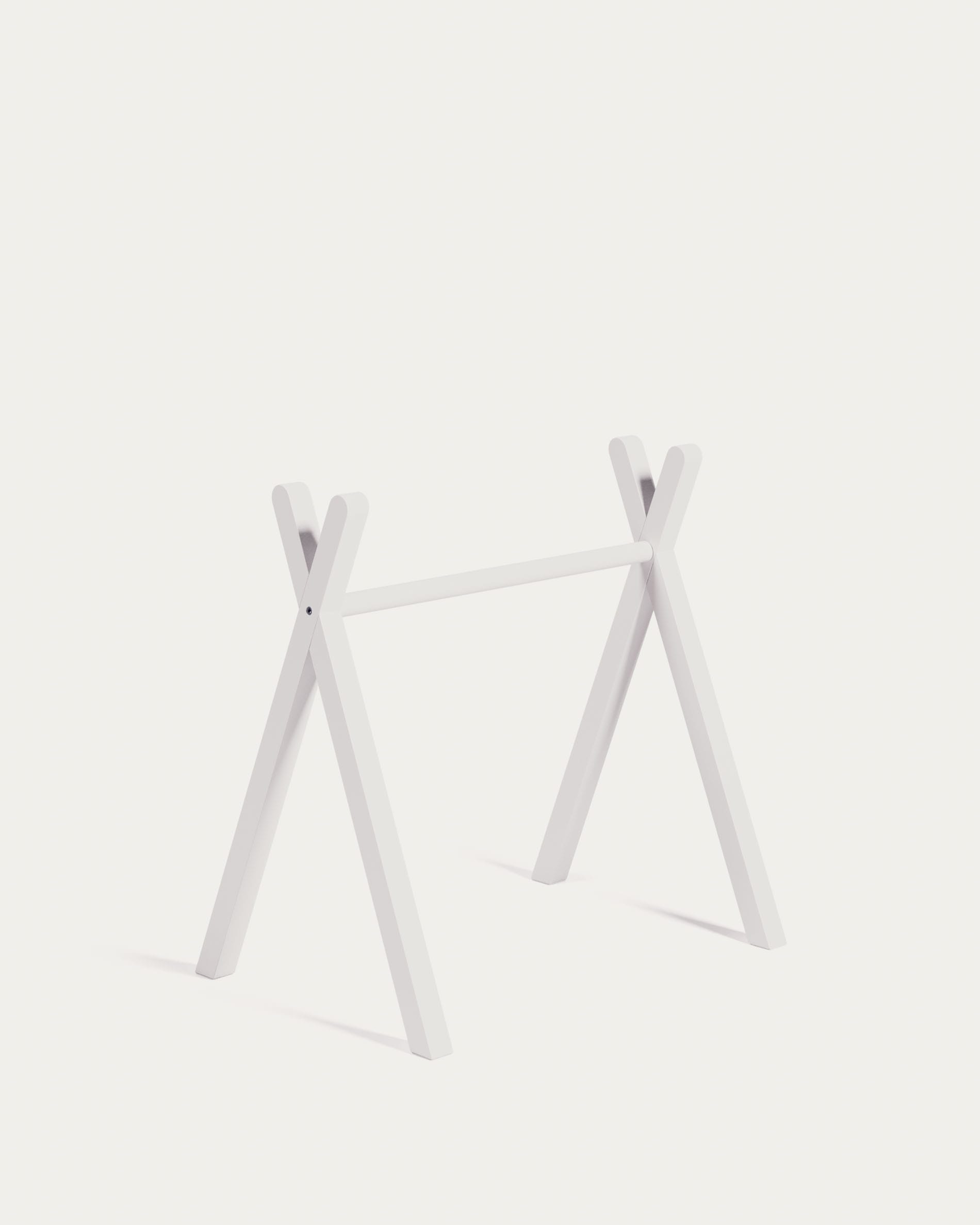 Maralis Tipi-Babytrainer: Massives Buchenholz, weisses Finish, fördert Motorik & Sinne, sicher & stabil, ideal fürs Kinderzimmer.