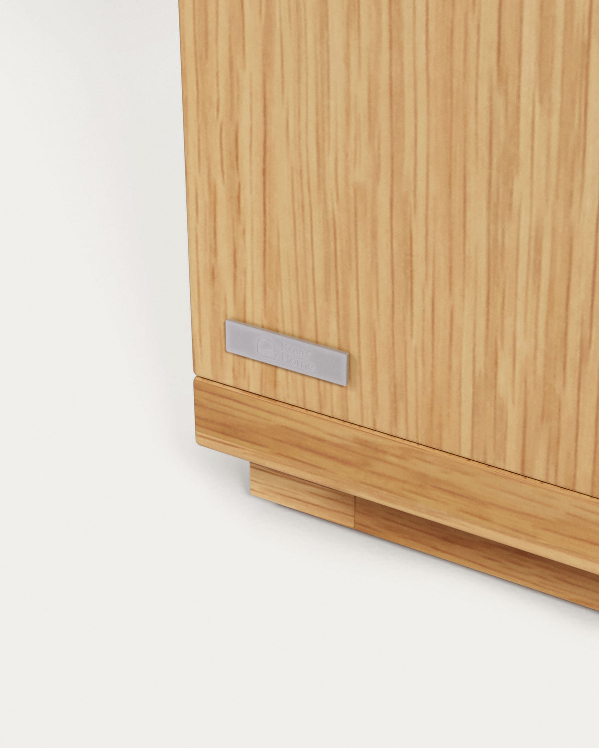 Abilen Nachttisch aus Eichenfurnier 53 x 44 cm FSC 100% in Natur präsentiert im Onlineshop von KAQTU Design AG. Nachttisch ist von Kave Home