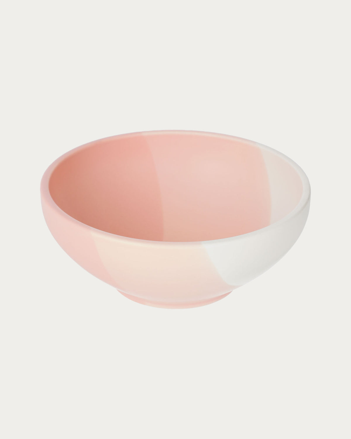 Grand bol Sayuri en porcelaine rose et blanche