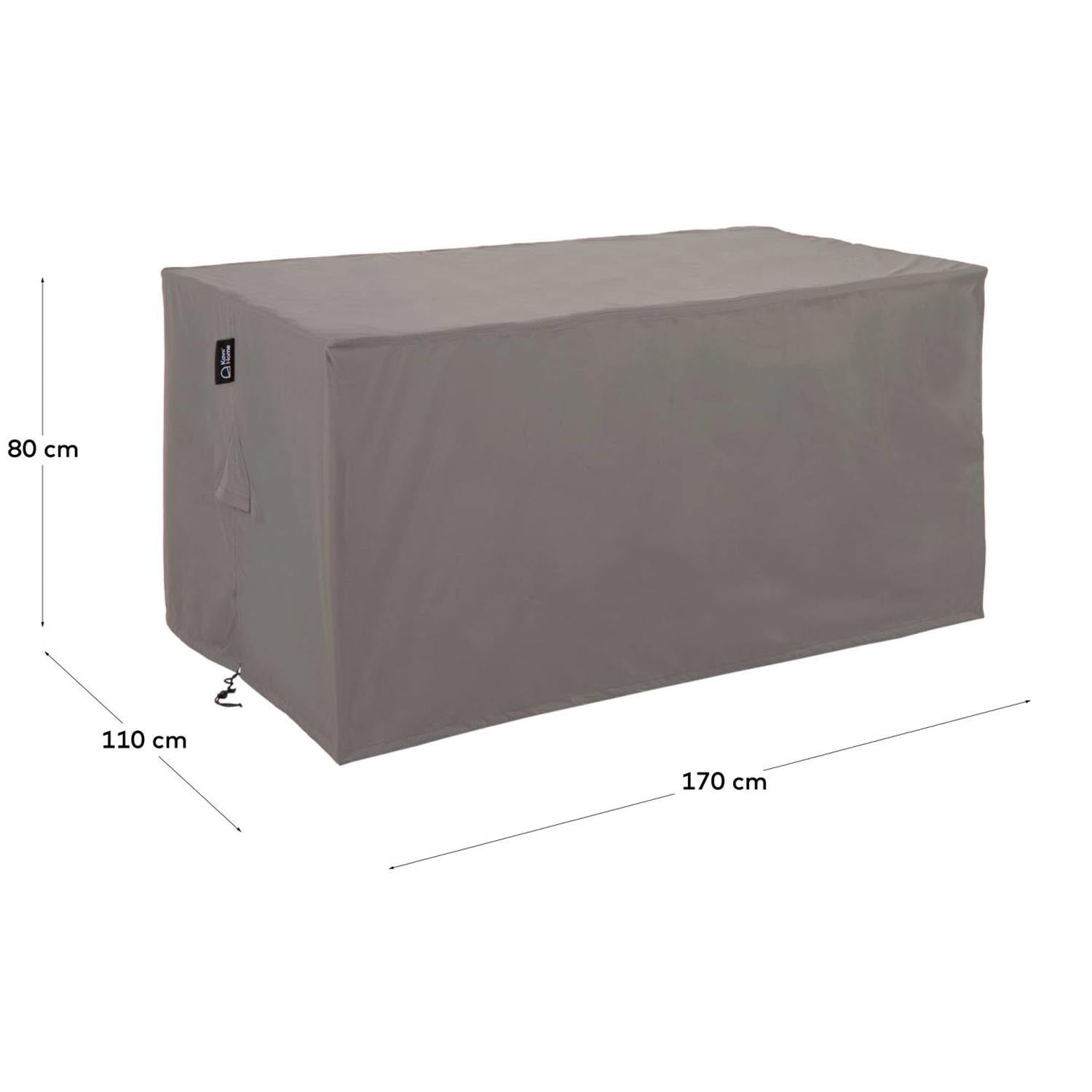 Iria Schutzhülle für kleinen rechteckigen Outdoor-Tisch max. 170 x 110 cm in Grau präsentiert im Onlineshop von KAQTU Design AG. Outdoor-Accessoire ist von Kave Home